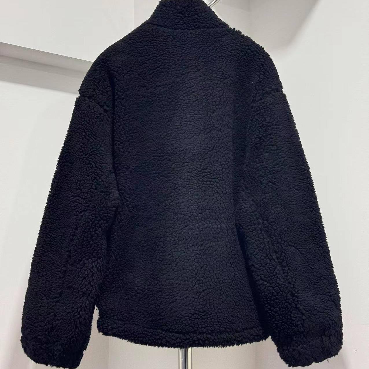 Balenciaga Embroidered-Logo Teddy Jacket - DopestKickz