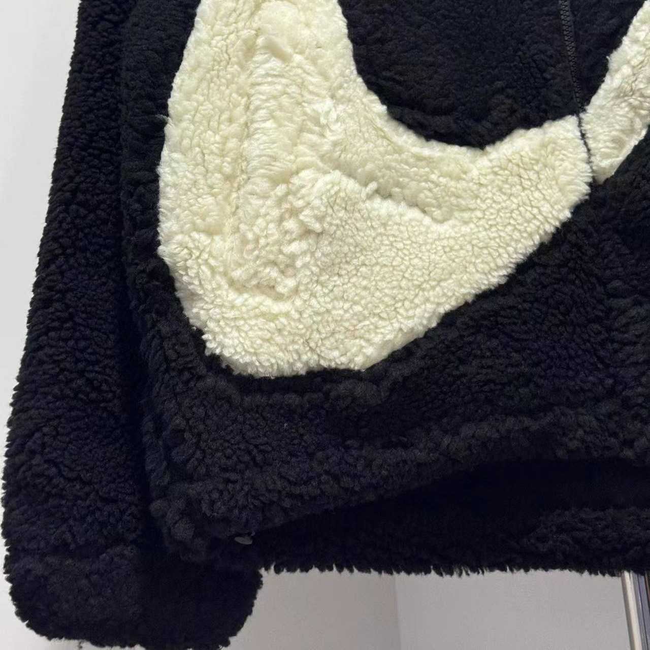 Balenciaga Embroidered-Logo Teddy Jacket - DopestKickz