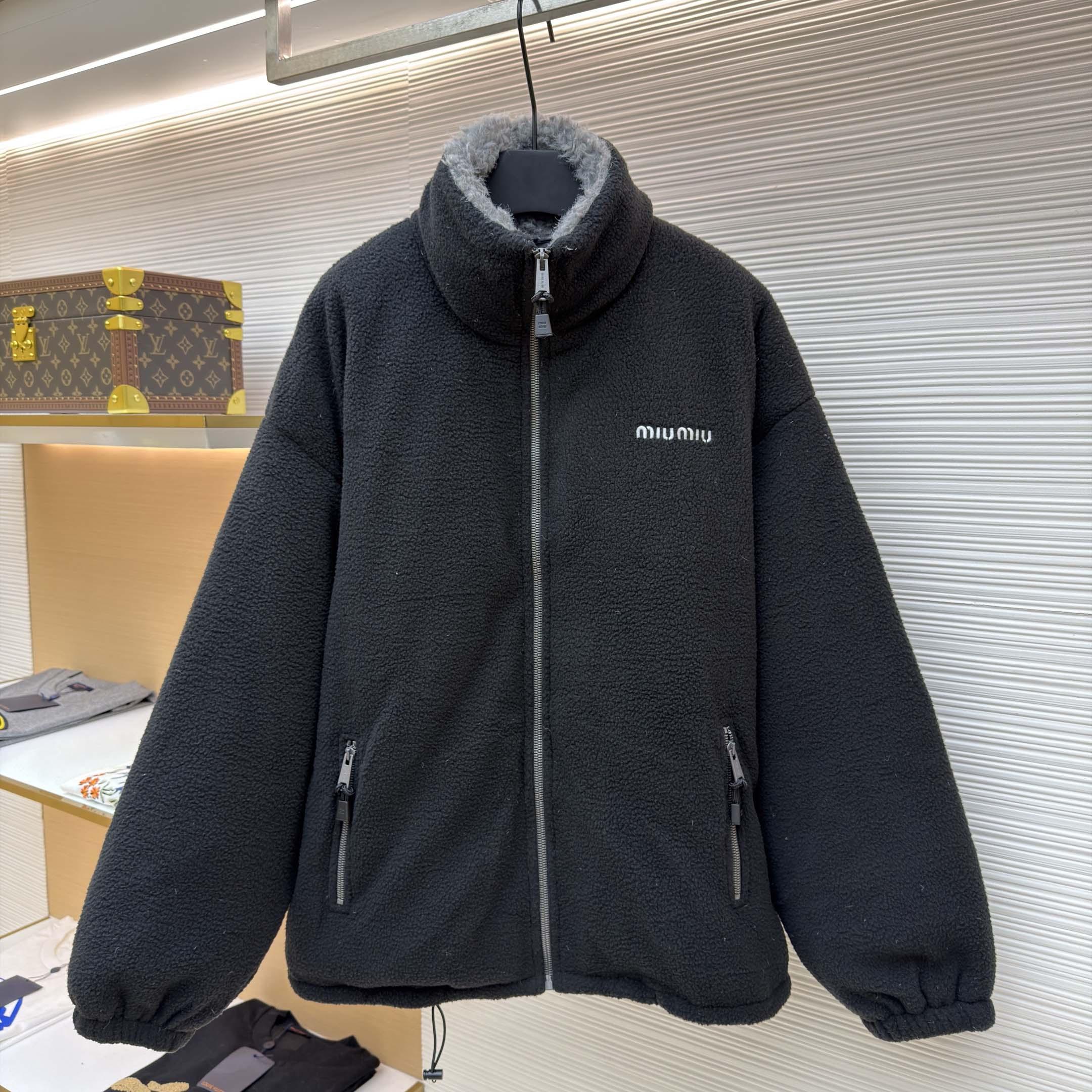 Miu Miu Fleece Down Jacket - DopestKickz