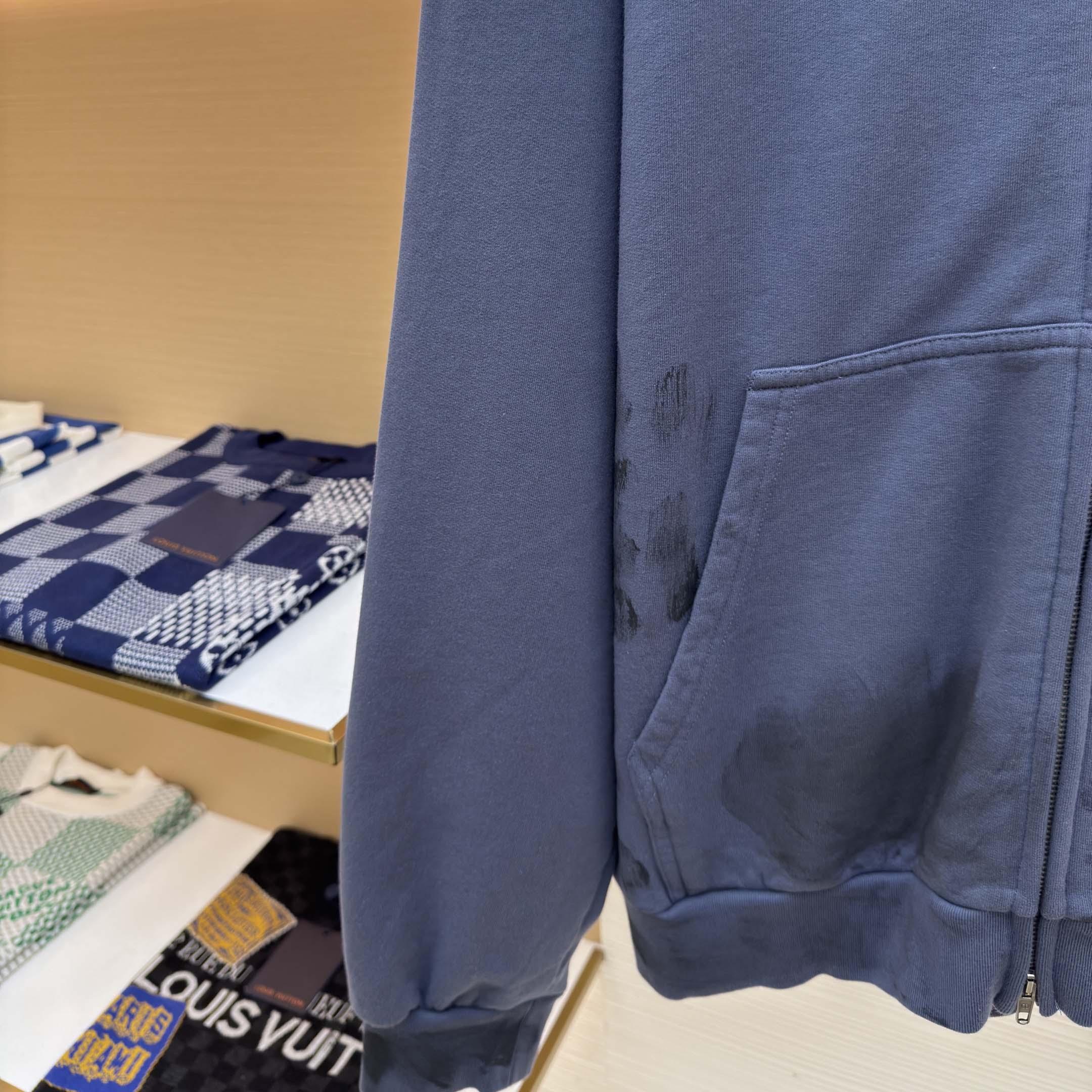 Balenciaga Logo-print Zip-up Hoodie - DopestKickz