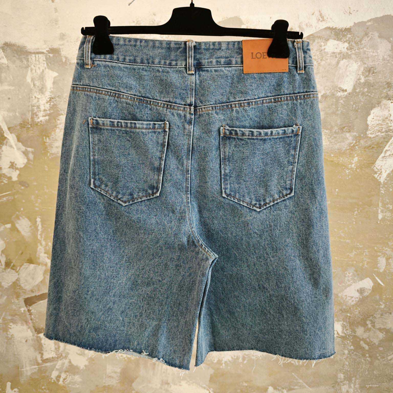 Loewe Anagram Shorts In Denim (50% OFF SALE)YF1237 - DopestKickz