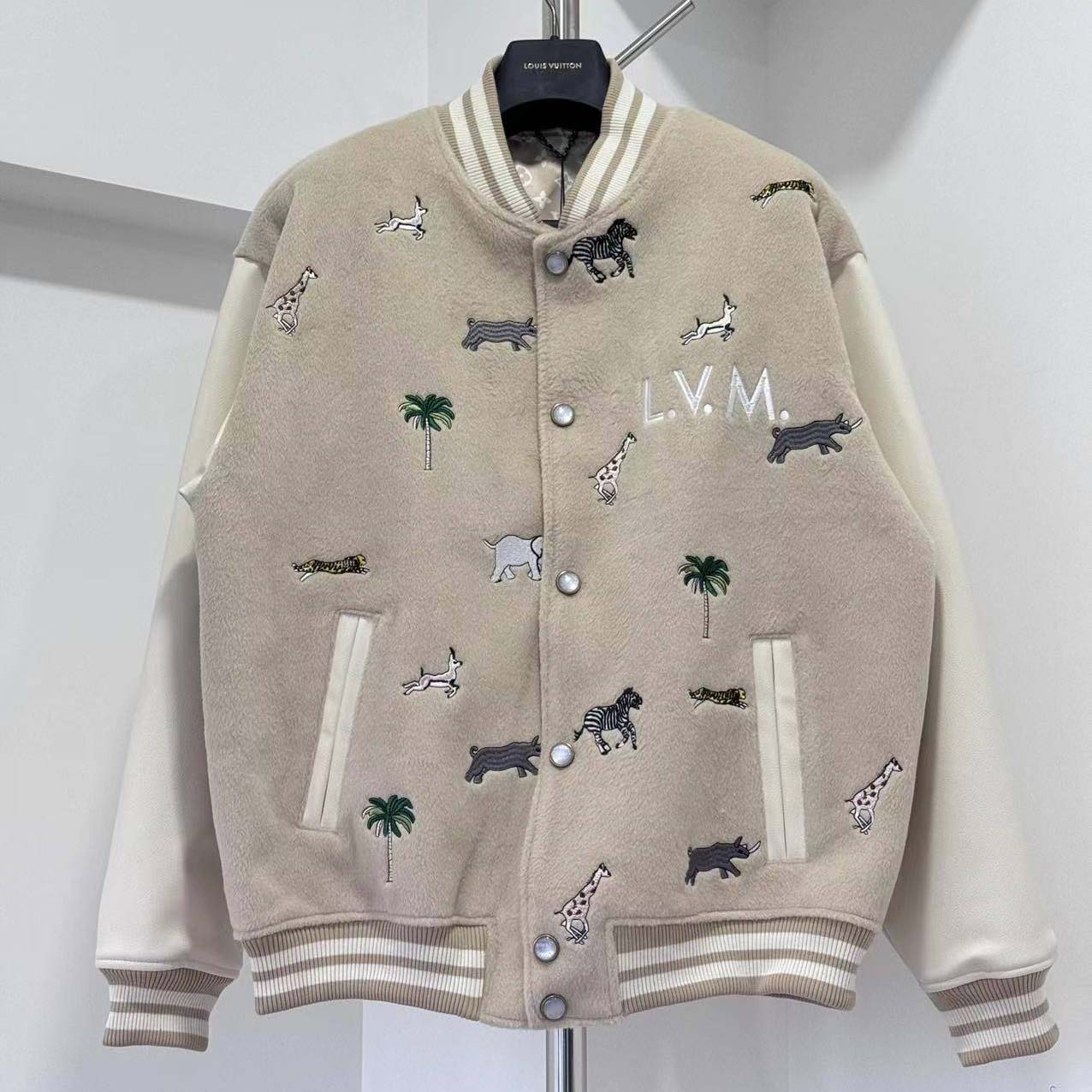 Louis Vuitton LV x The Darjeeling Limited Embroidered Varsity Blouson - DopestKickz