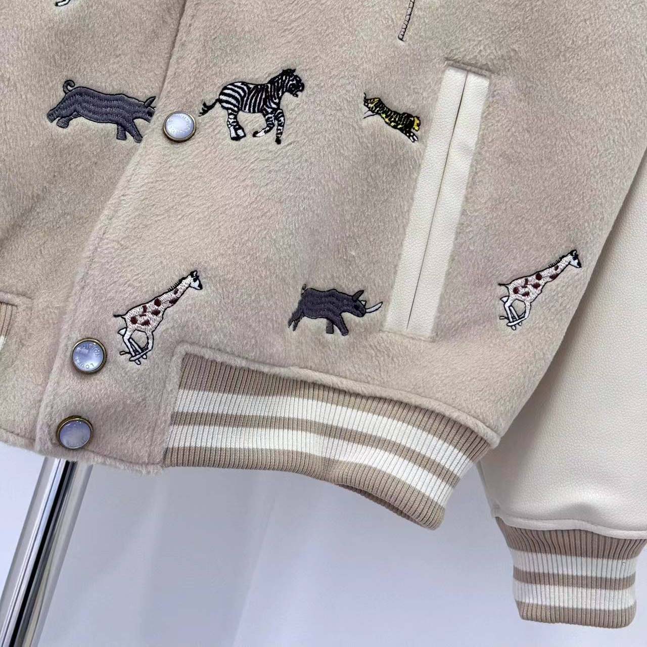 Louis Vuitton LV x The Darjeeling Limited Embroidered Varsity Blouson - DopestKickz