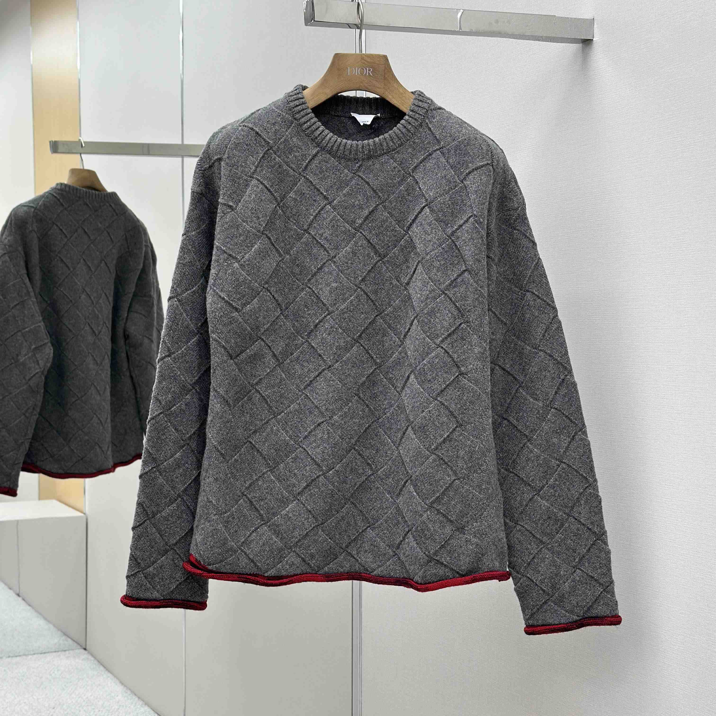 Bottega Veneta Wool Intrecciato 3D Knit Sweater - DopestKickz