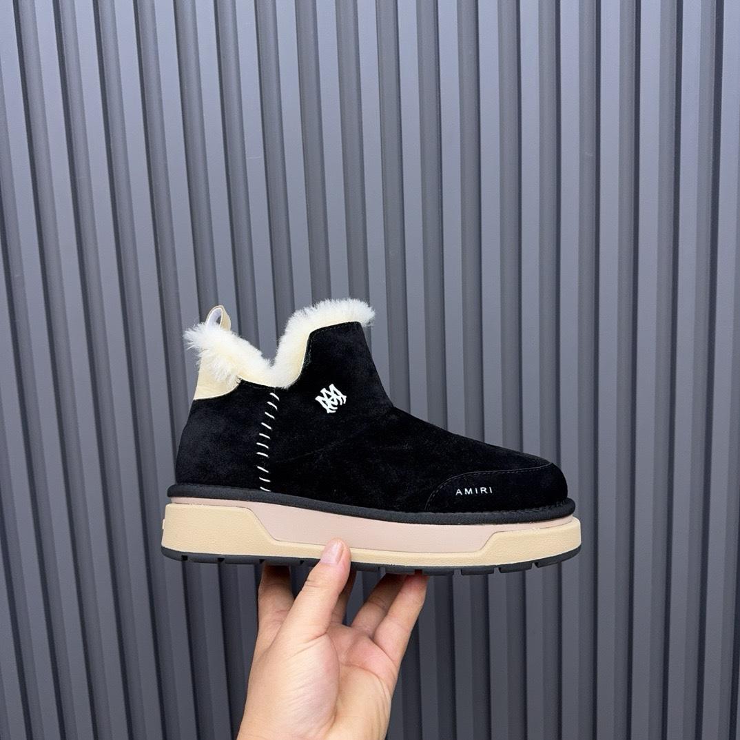 Amiri Malibu Shearling Lined Suede Boots - DopestKickz