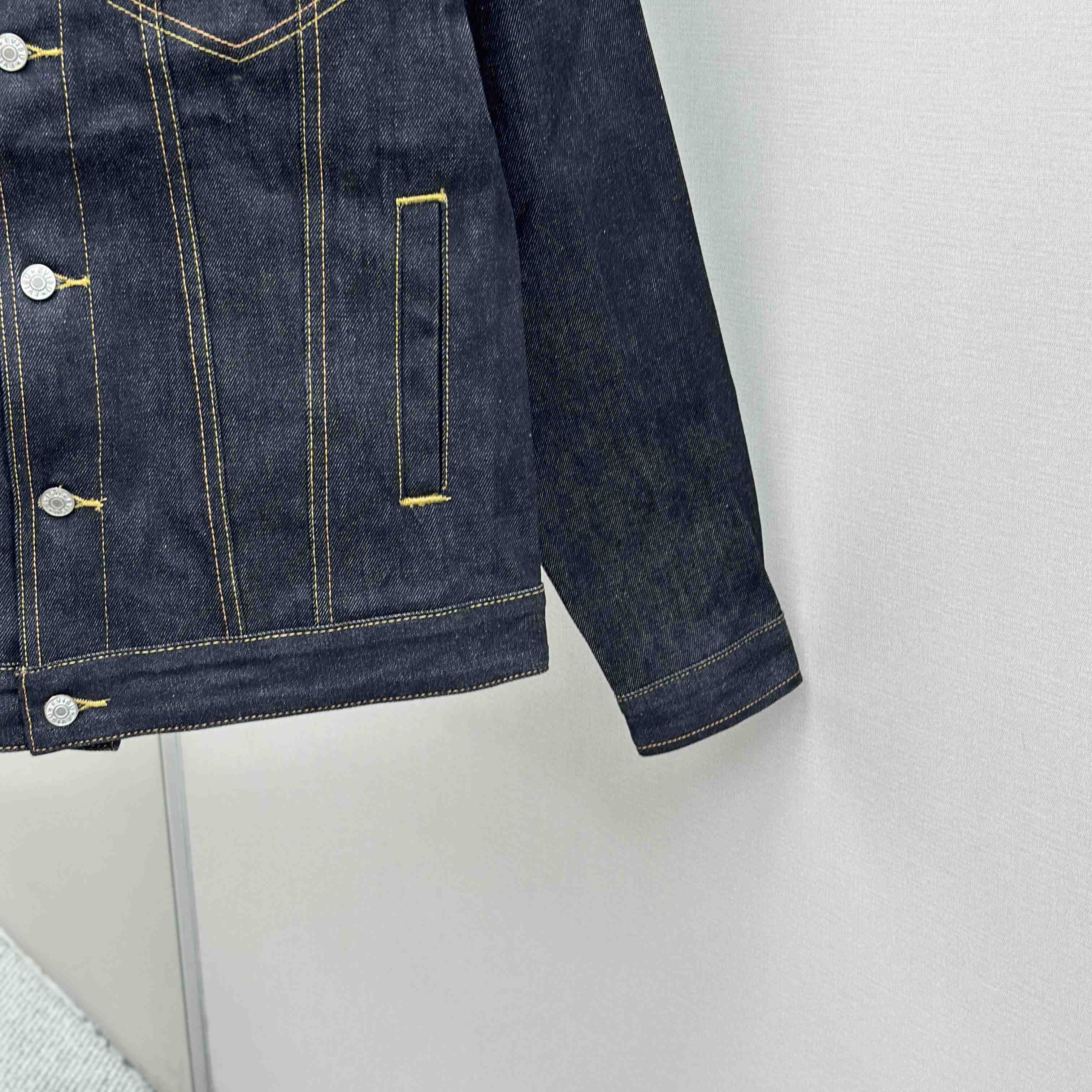 Evisu Hakutaku Embroidery Relax Fit Denim Jacket - DopestKickz
