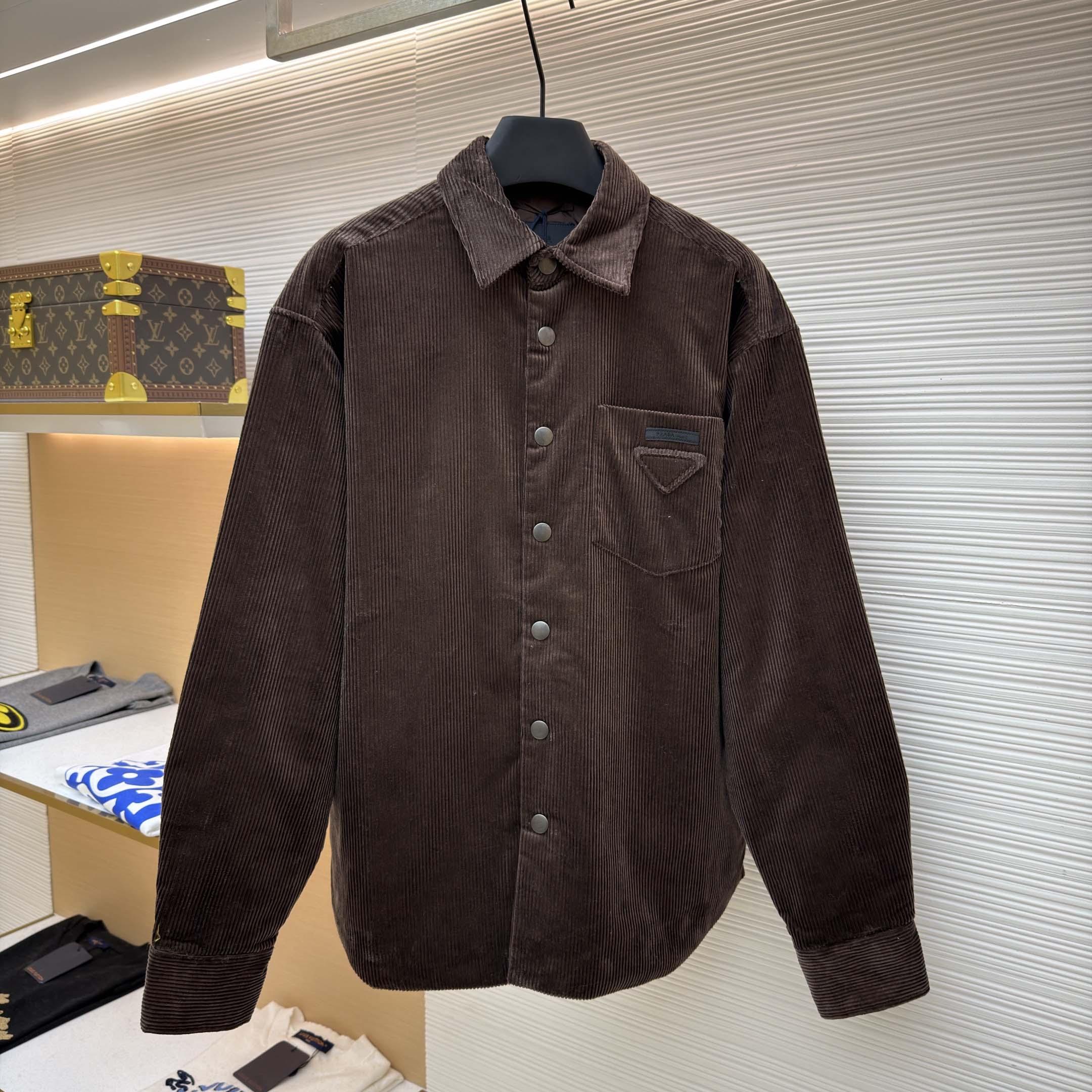 Prada Corduroy Shirt - DopestKickz