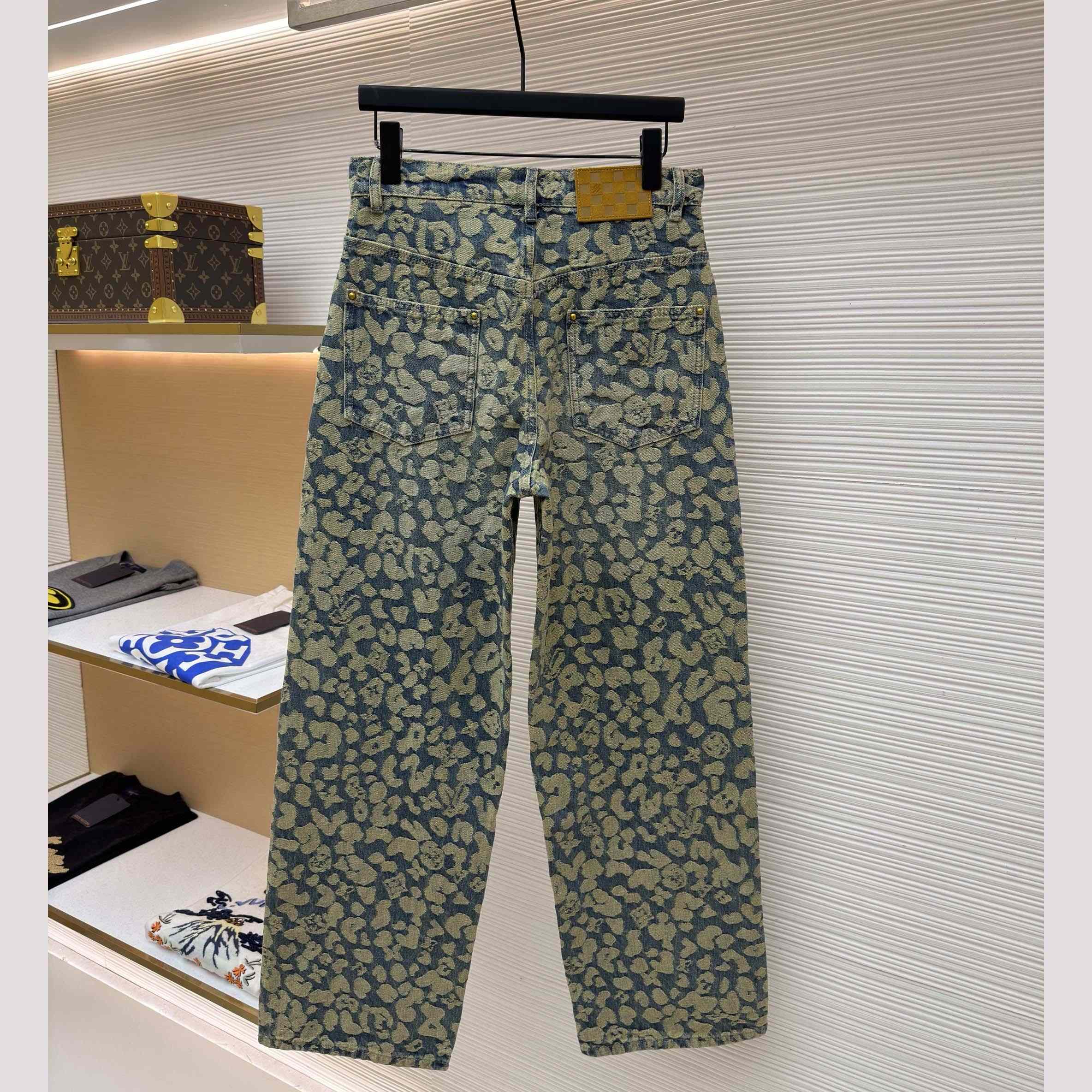 Louis Vuitton Jacquard Workwear Denim Pants - DopestKickz