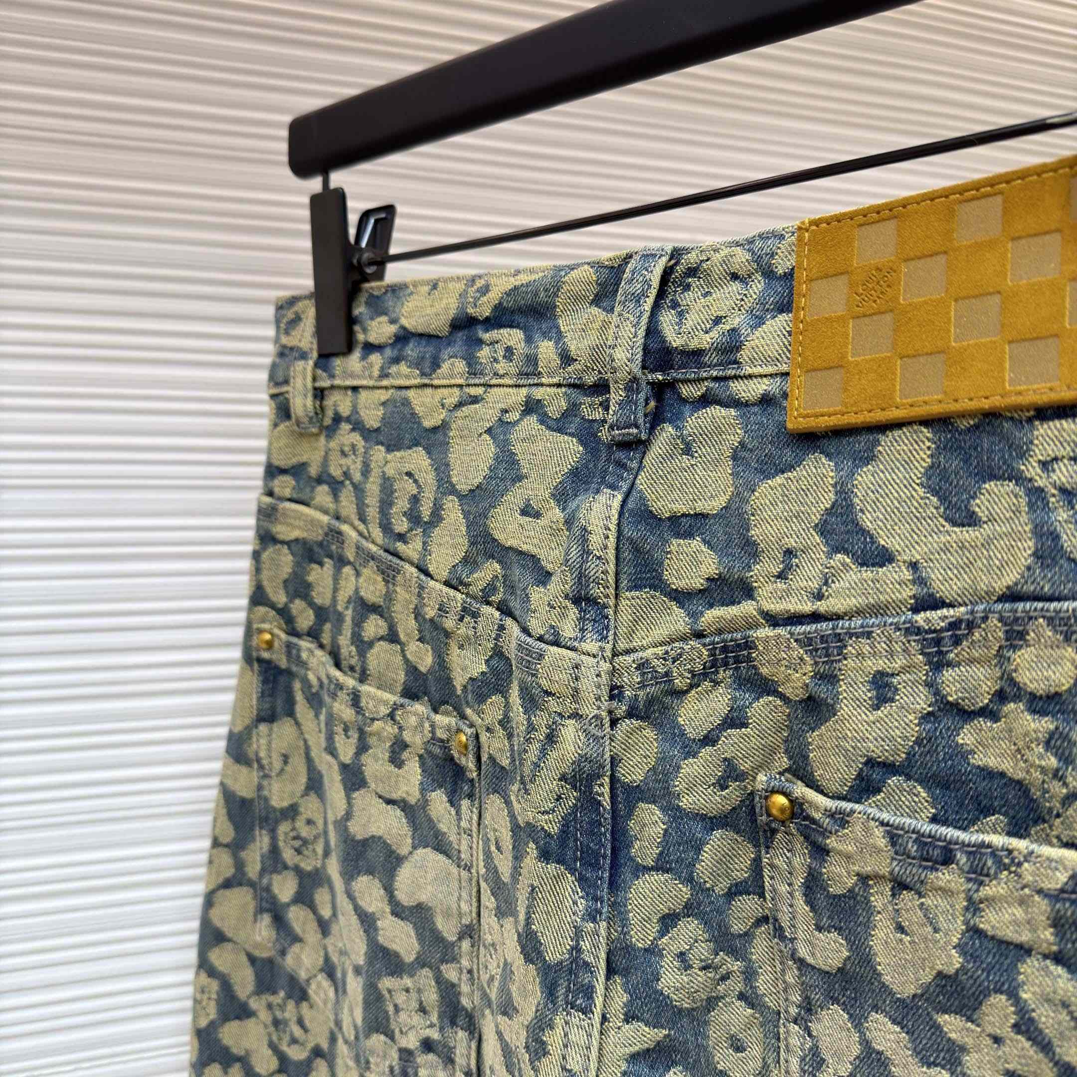 Louis Vuitton Jacquard Workwear Denim Pants - DopestKickz