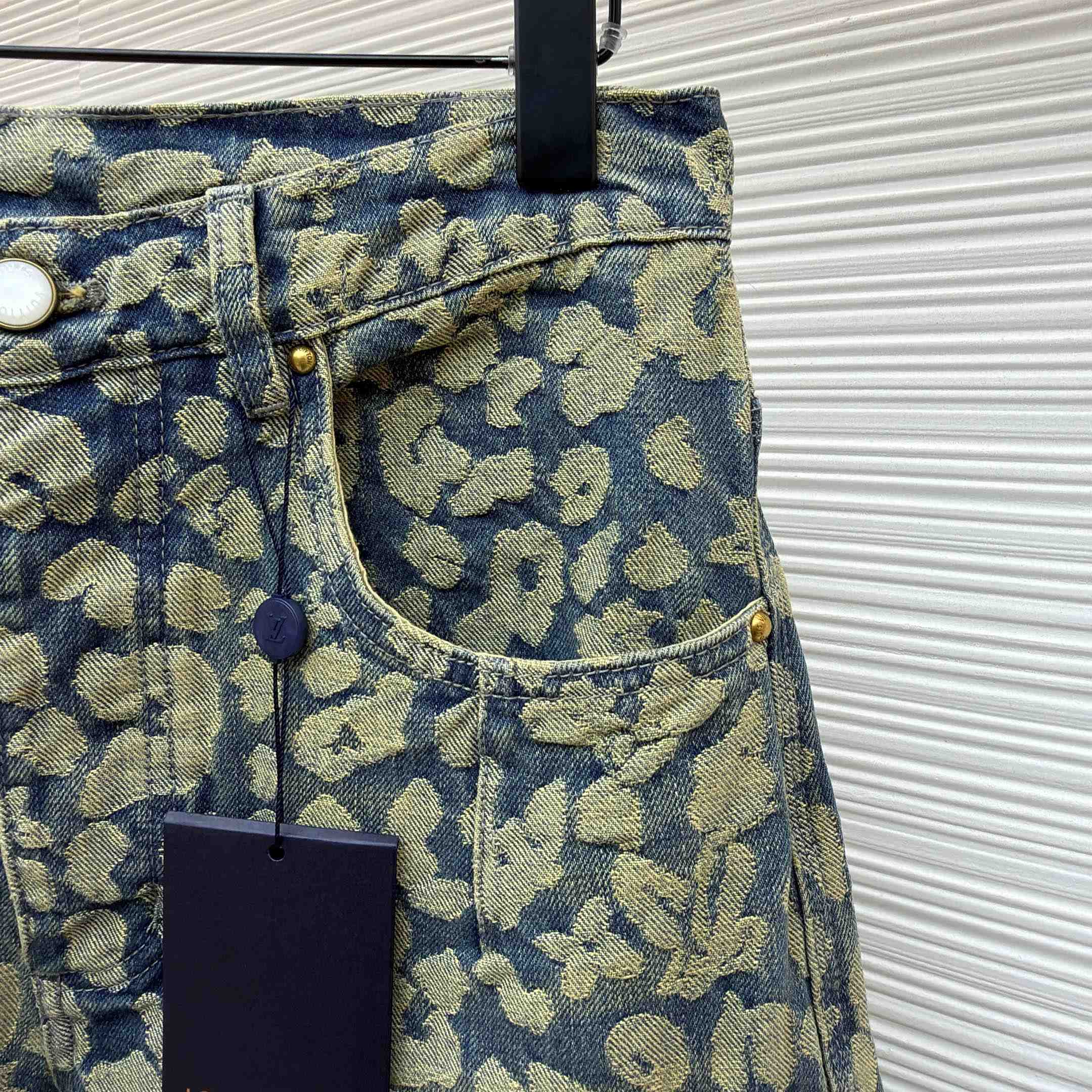 Louis Vuitton Jacquard Workwear Denim Pants - DopestKickz