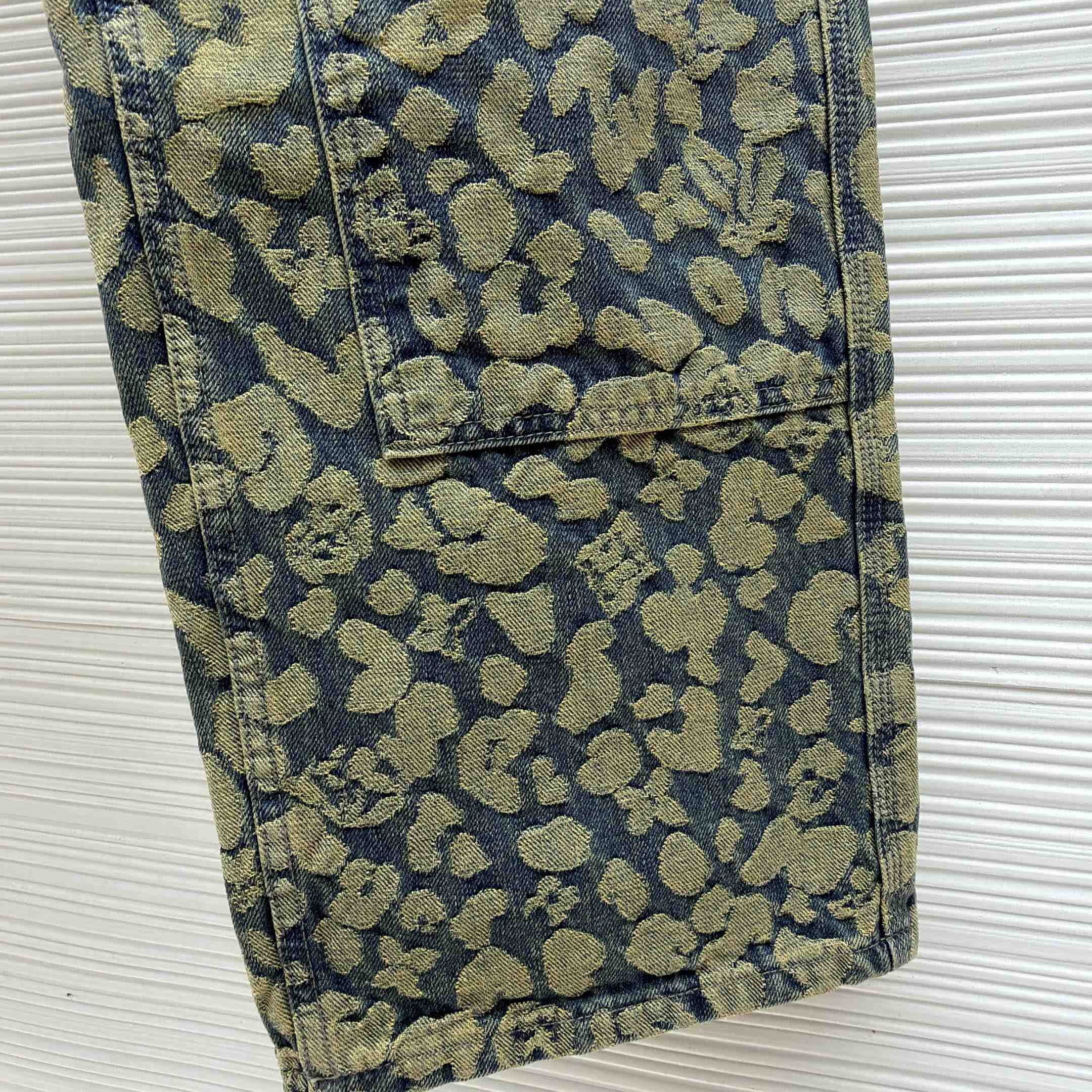 Louis Vuitton Jacquard Workwear Denim Pants - DopestKickz