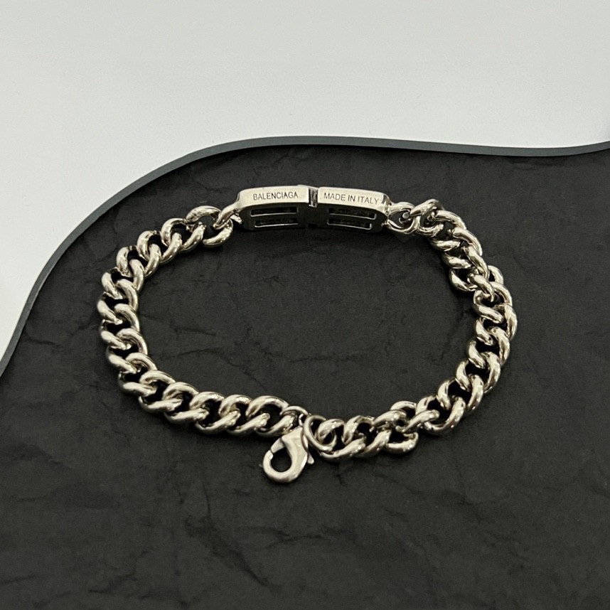 Balenciaga BB Icon Gourmette Bracelet  - DopestKickz
