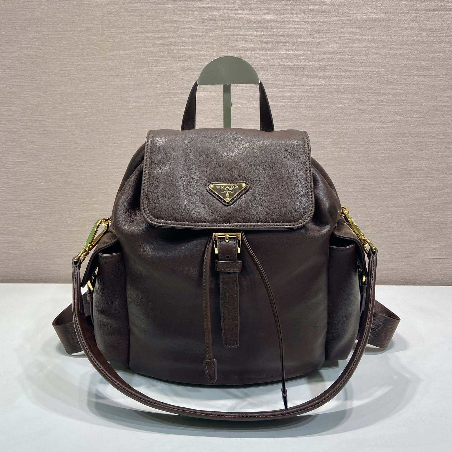 Prada Explore Medium Nappa Leather Backpack - DopestKickz