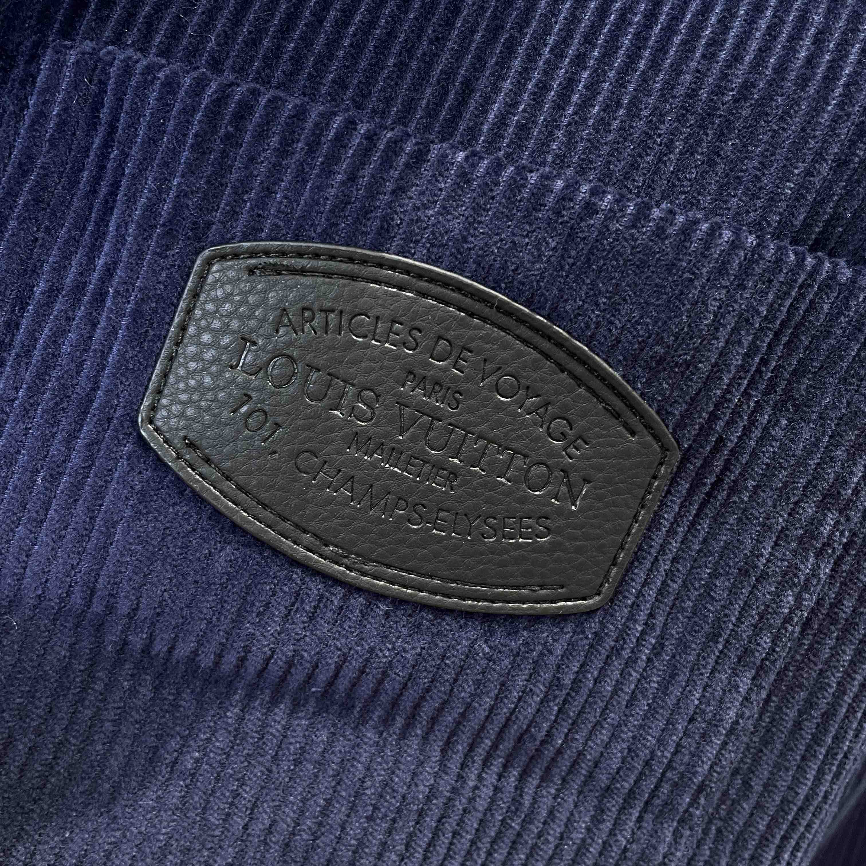 Louis Vuitton Corduroy Collarless Jacket - DopestKickz