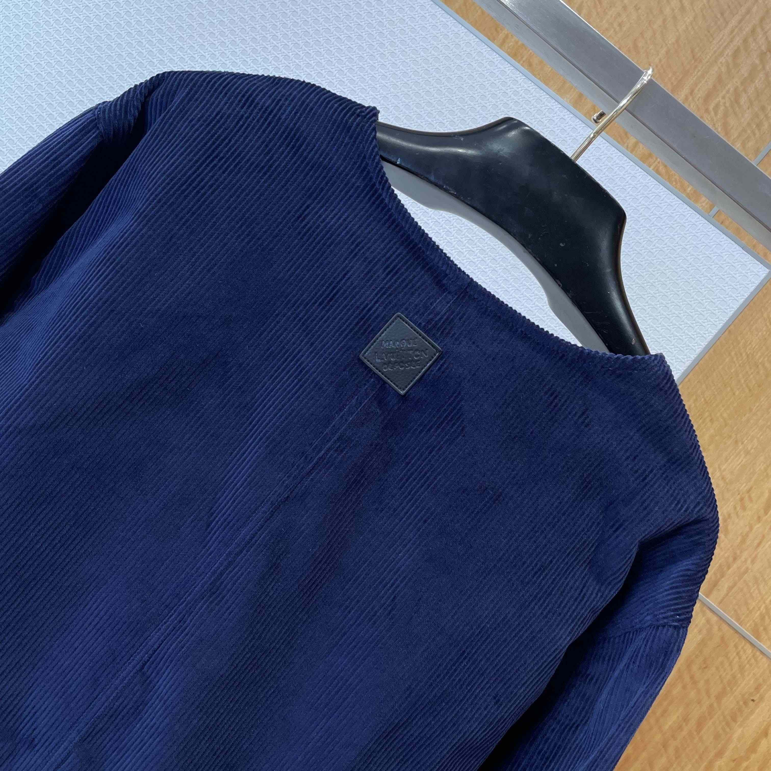 Louis Vuitton Corduroy Collarless Jacket - DopestKickz