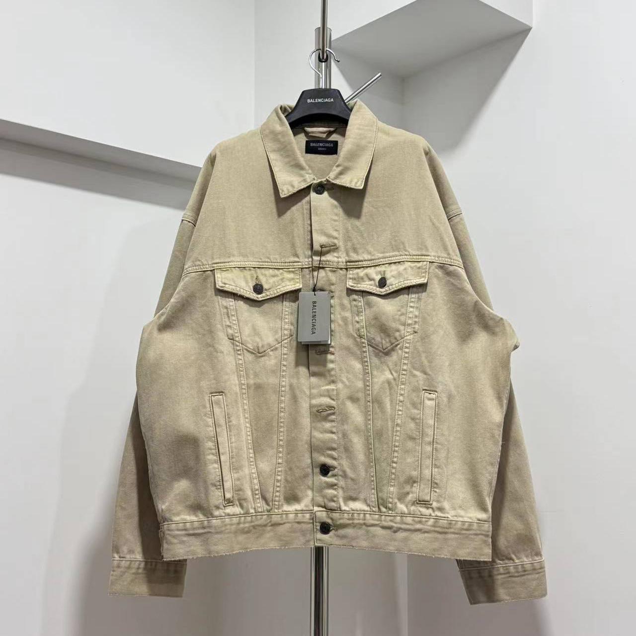 Balenciaga Oversized Denim Jacket - DopestKickz