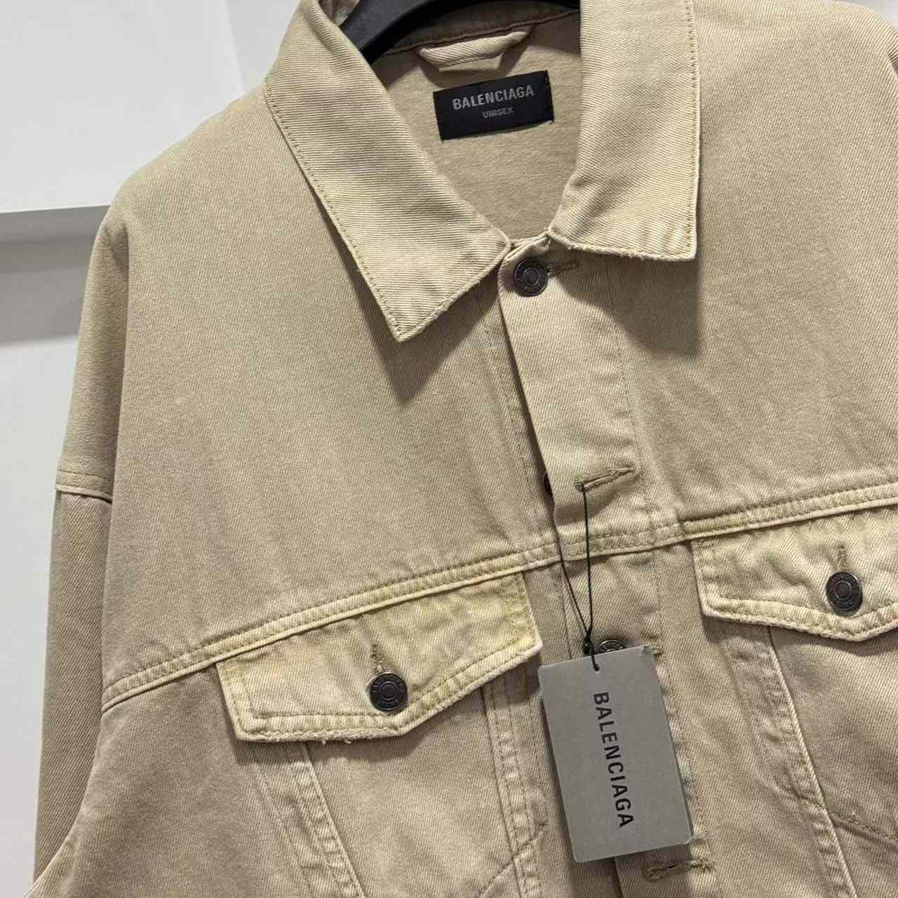 Balenciaga Oversized Denim Jacket - DopestKickz