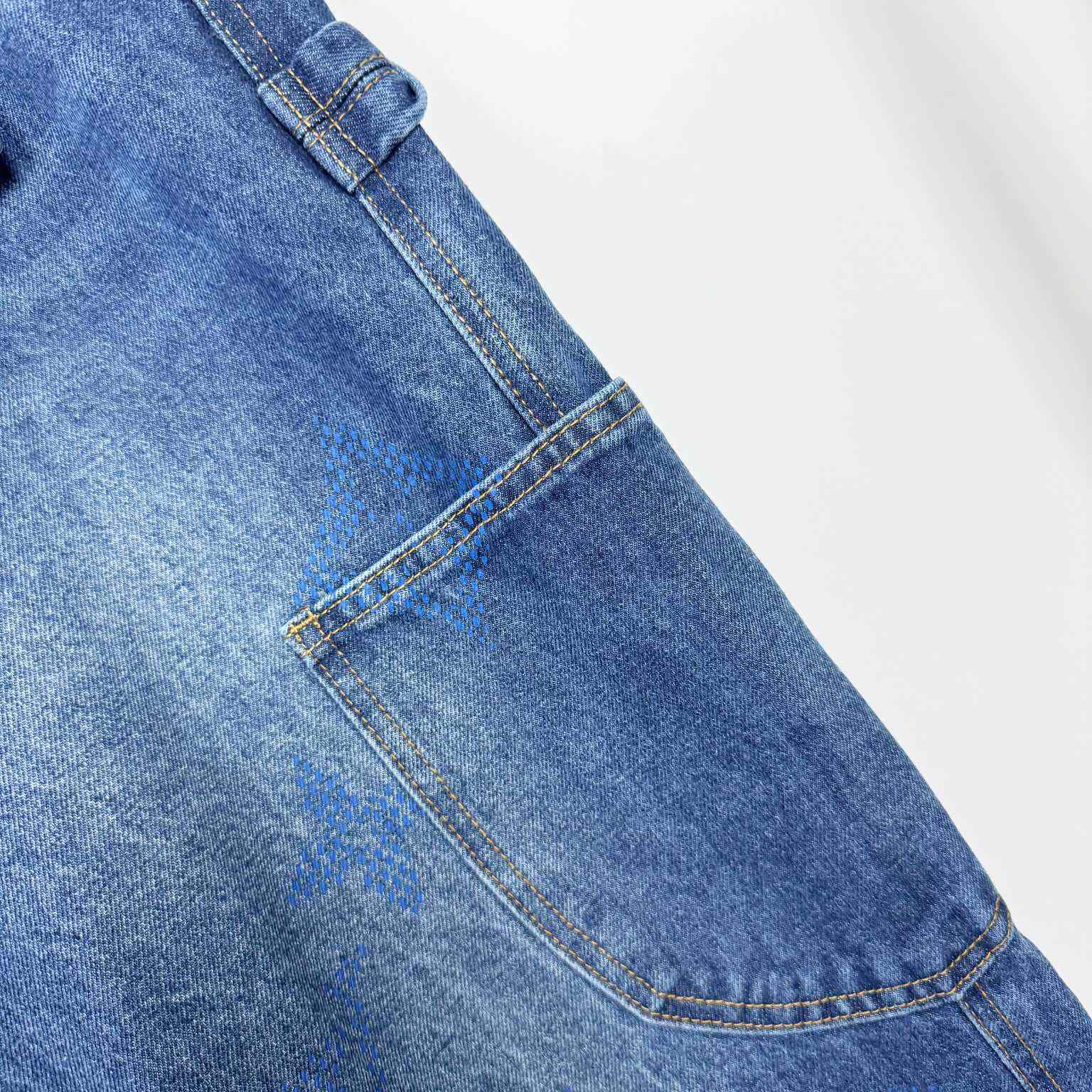 Louis Vuitton Monogram Denim Workwear Pants - DopestKickz