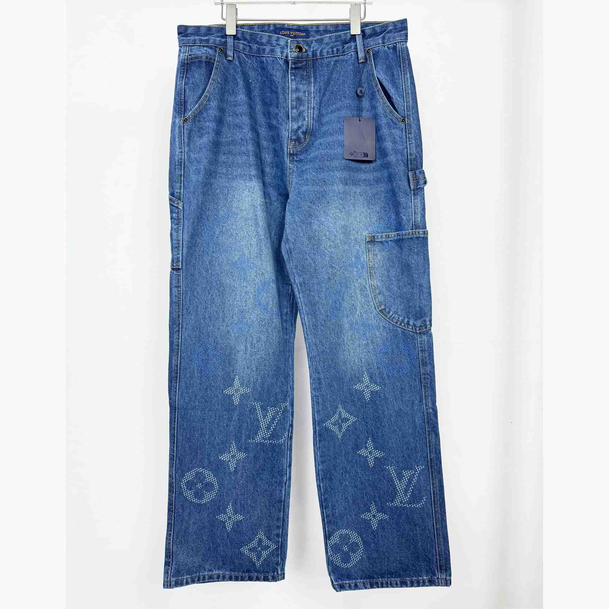 Louis Vuitton Monogram Denim Workwear Pants - DopestKickz