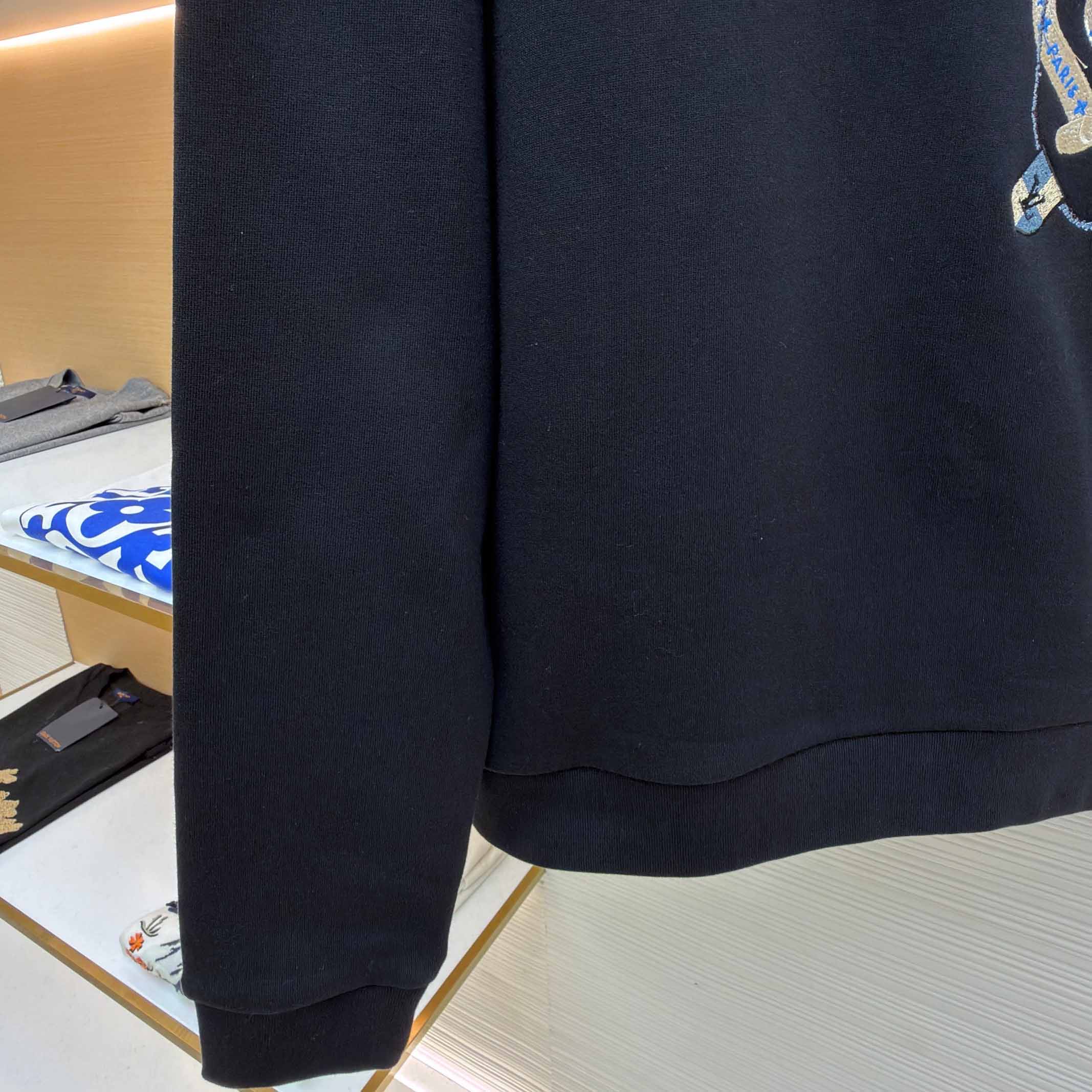 Louis Vuitton Embroidered Long-Sleeved Sweatshirt  - DopestKickz