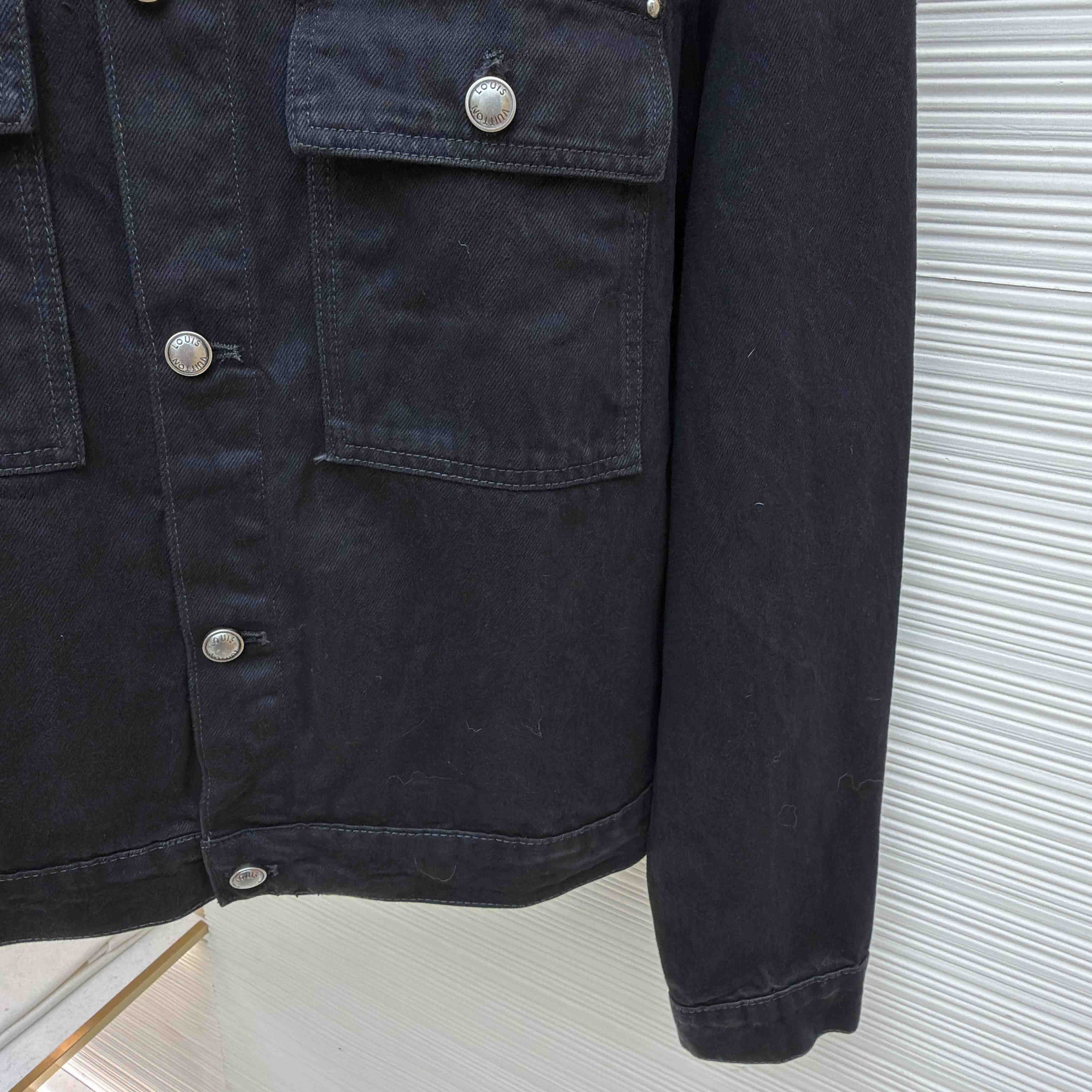 Louis Vuitton Monogram Destroy Denim Trucker Jacket - DopestKickz