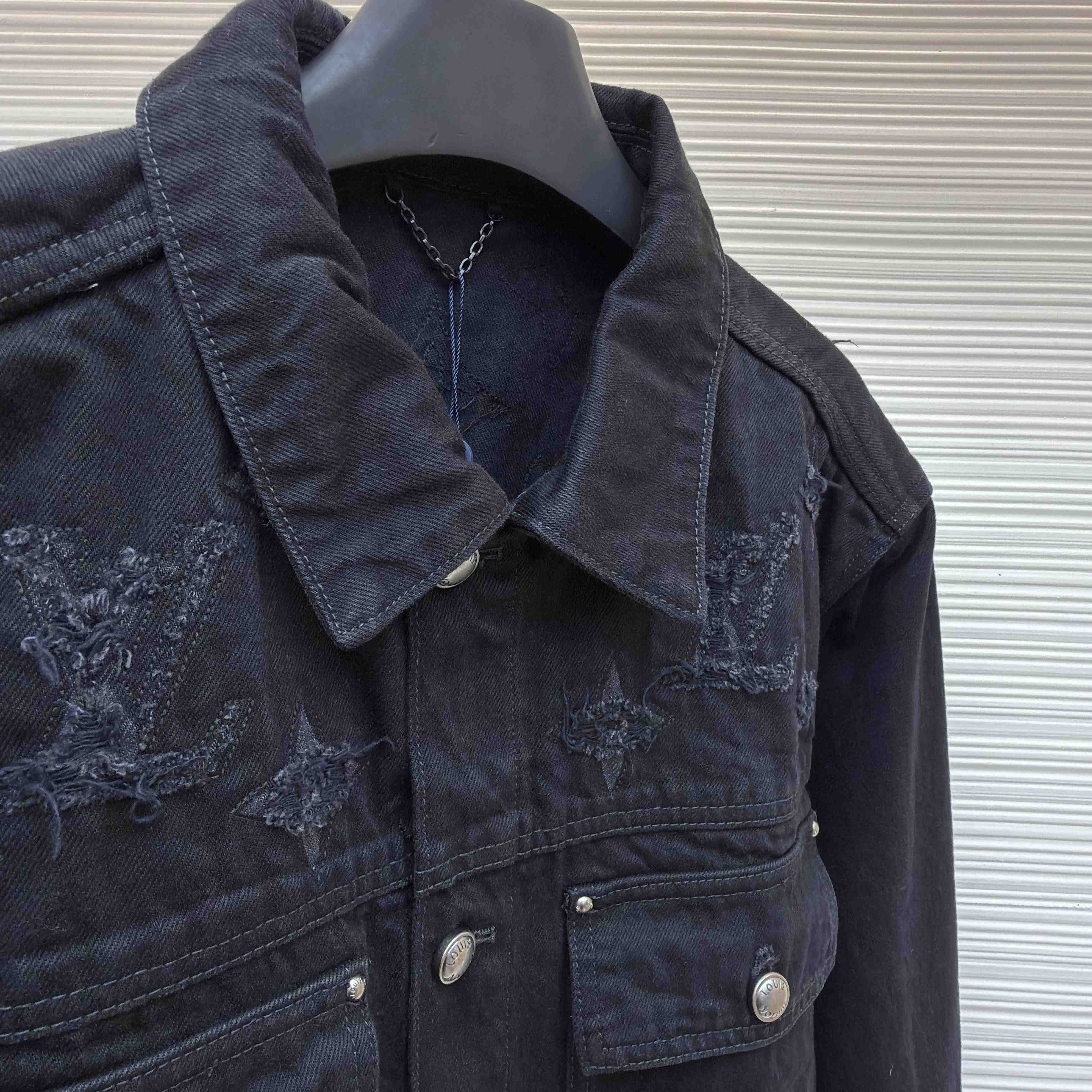 Louis Vuitton Monogram Destroy Denim Trucker Jacket - DopestKickz