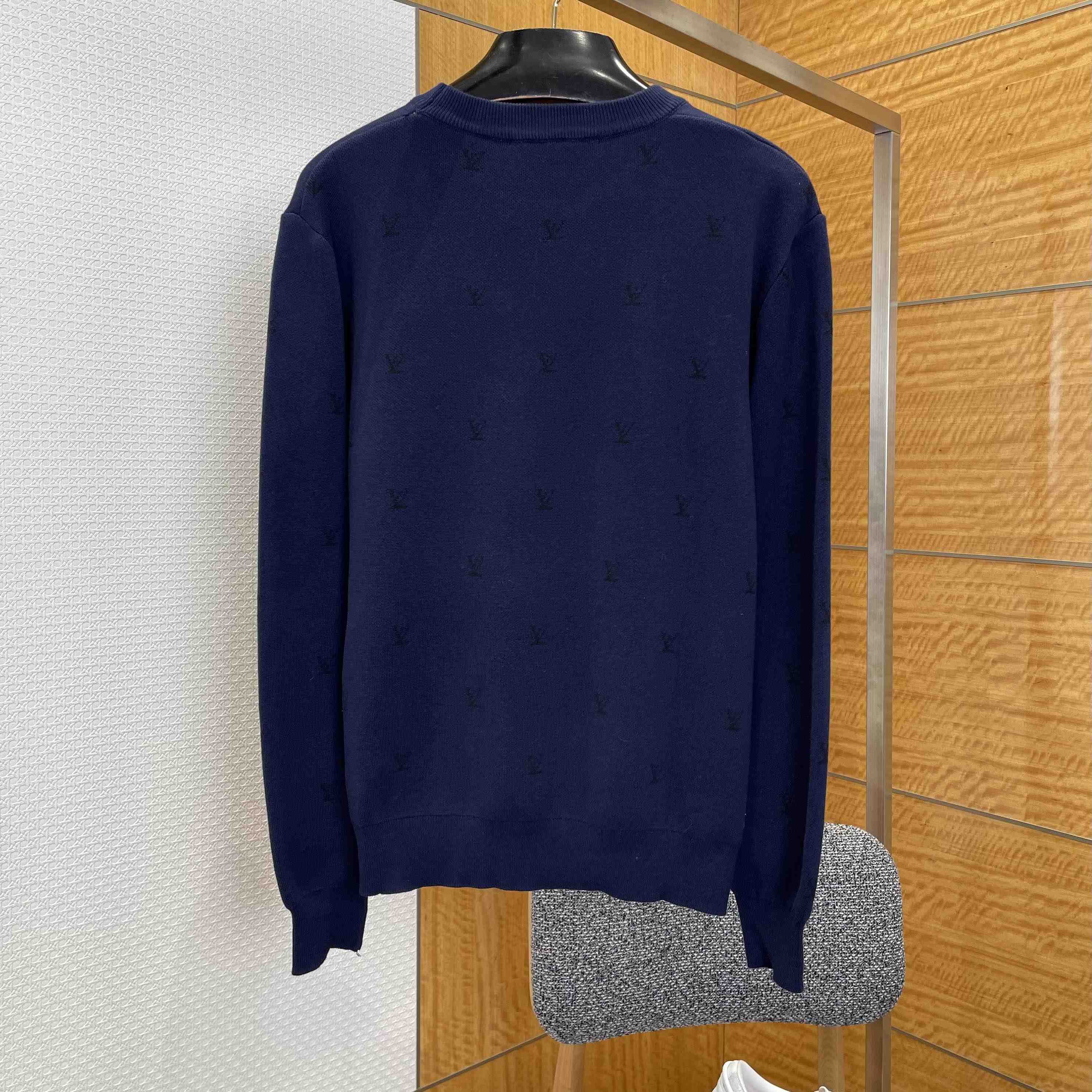 Louis Vuitton LV Blason Long-Sleeved Crewneck - DopestKickz