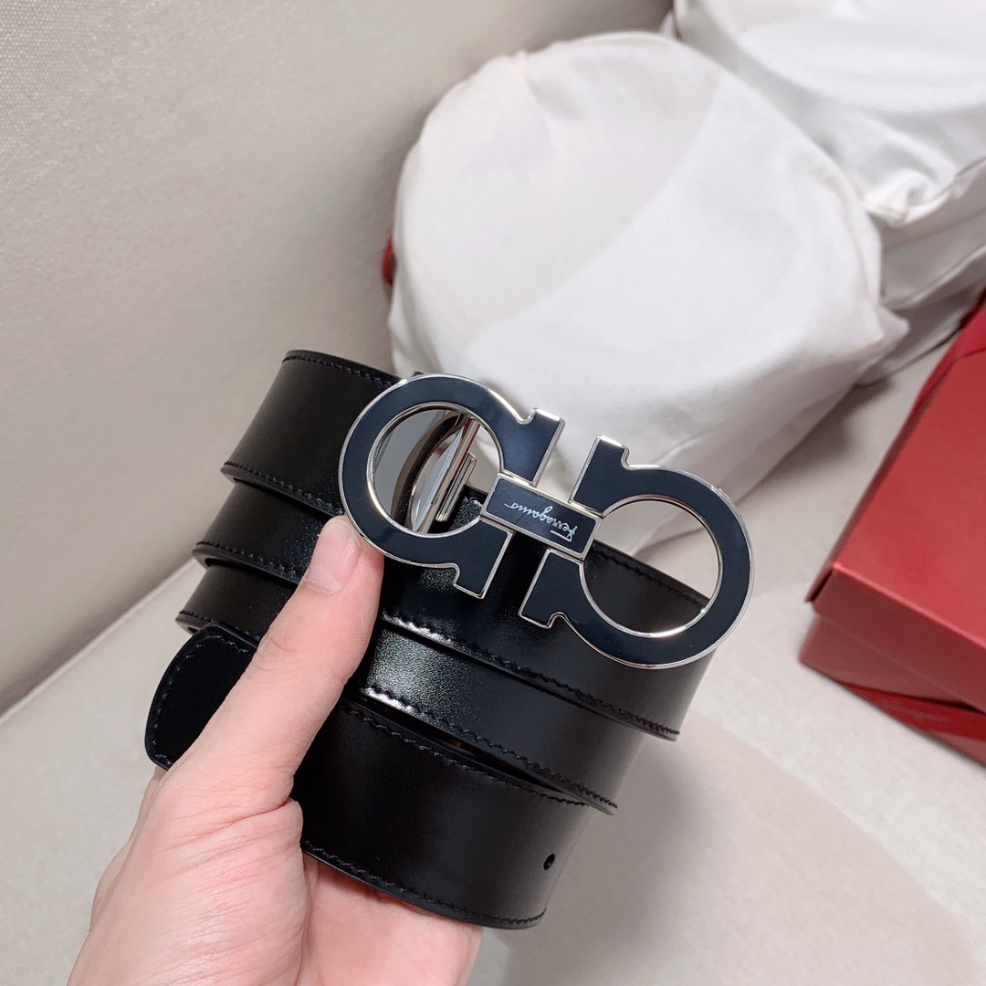 Ferragamo Leather Belt - DopestKickz