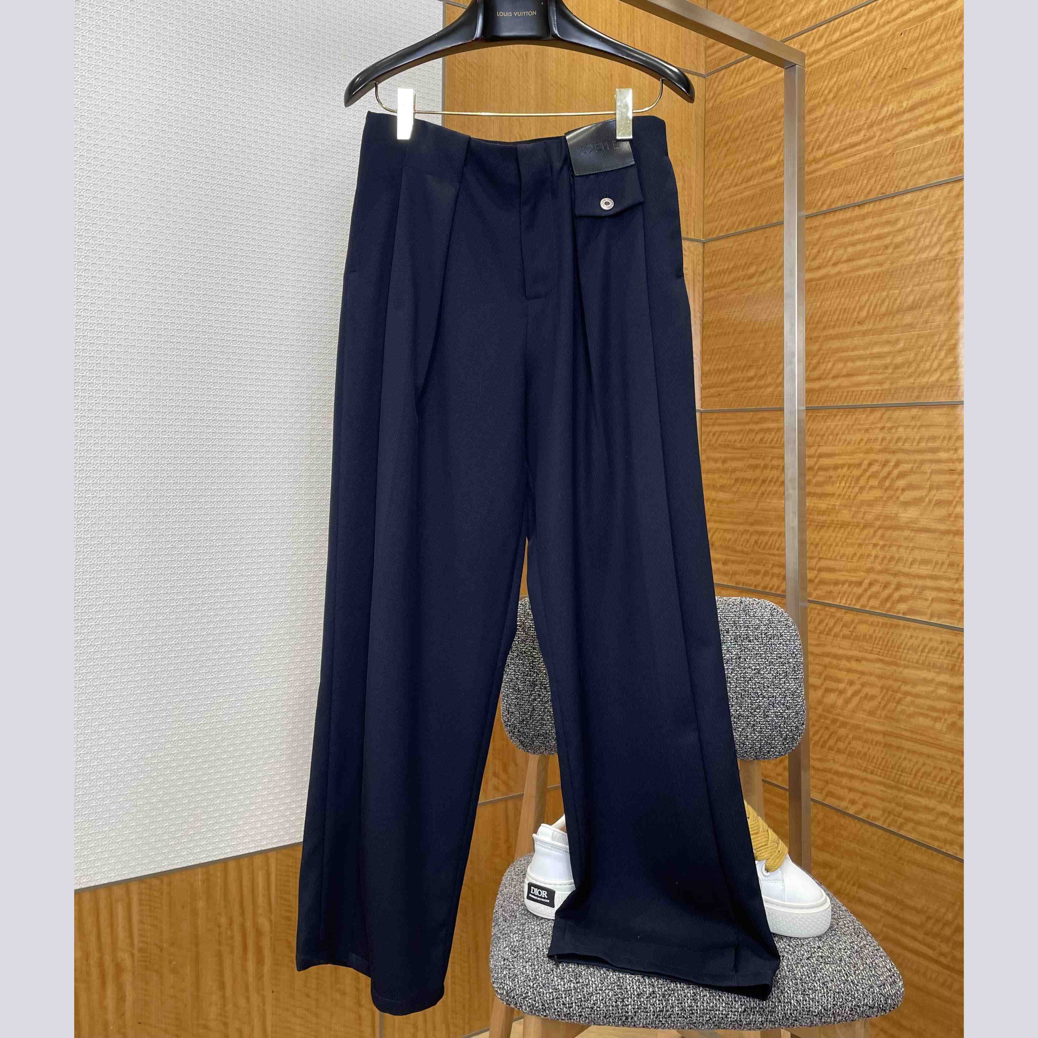 Loewe Trousers In Wool - DopestKickz