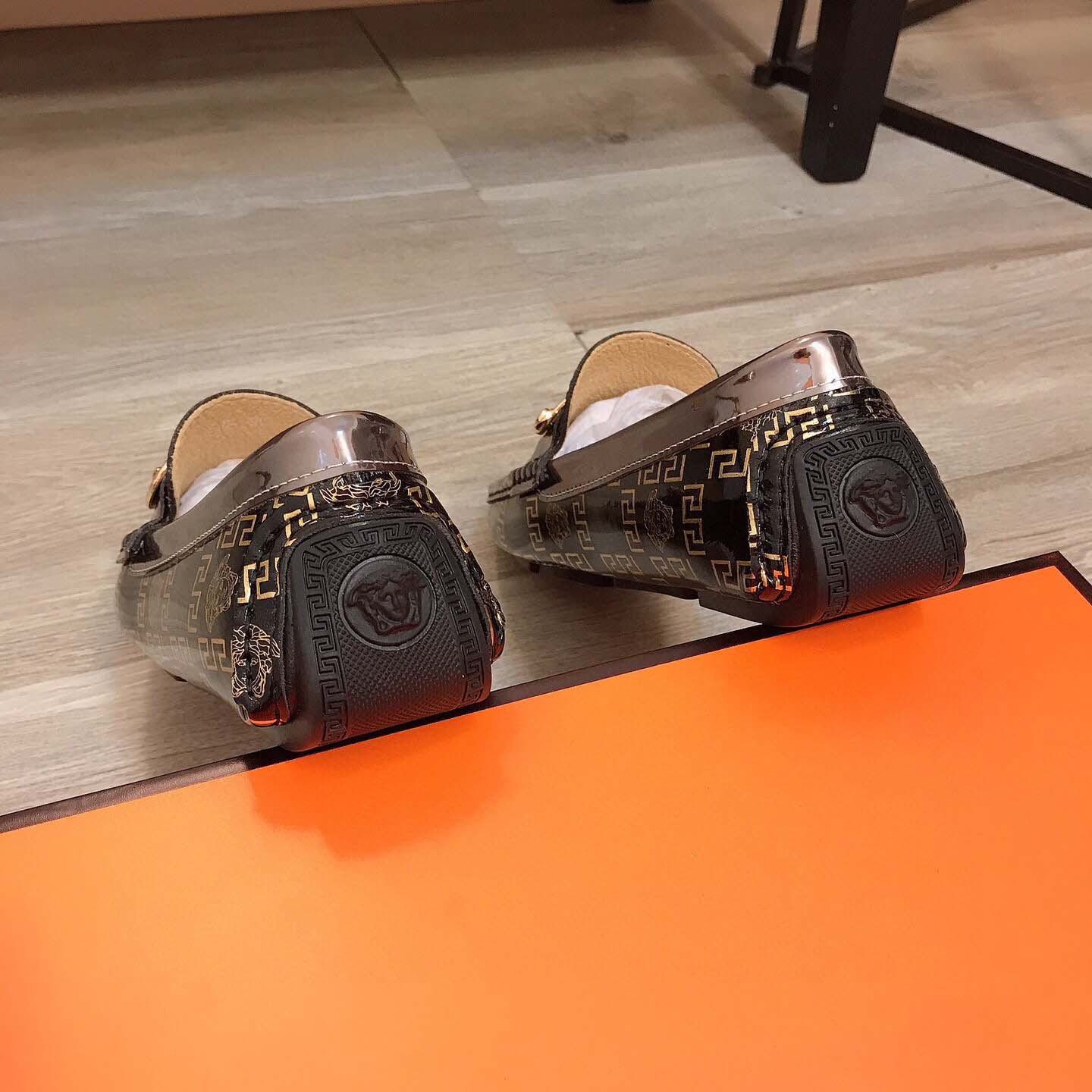 Versace Leather Loafers - DopestKickz