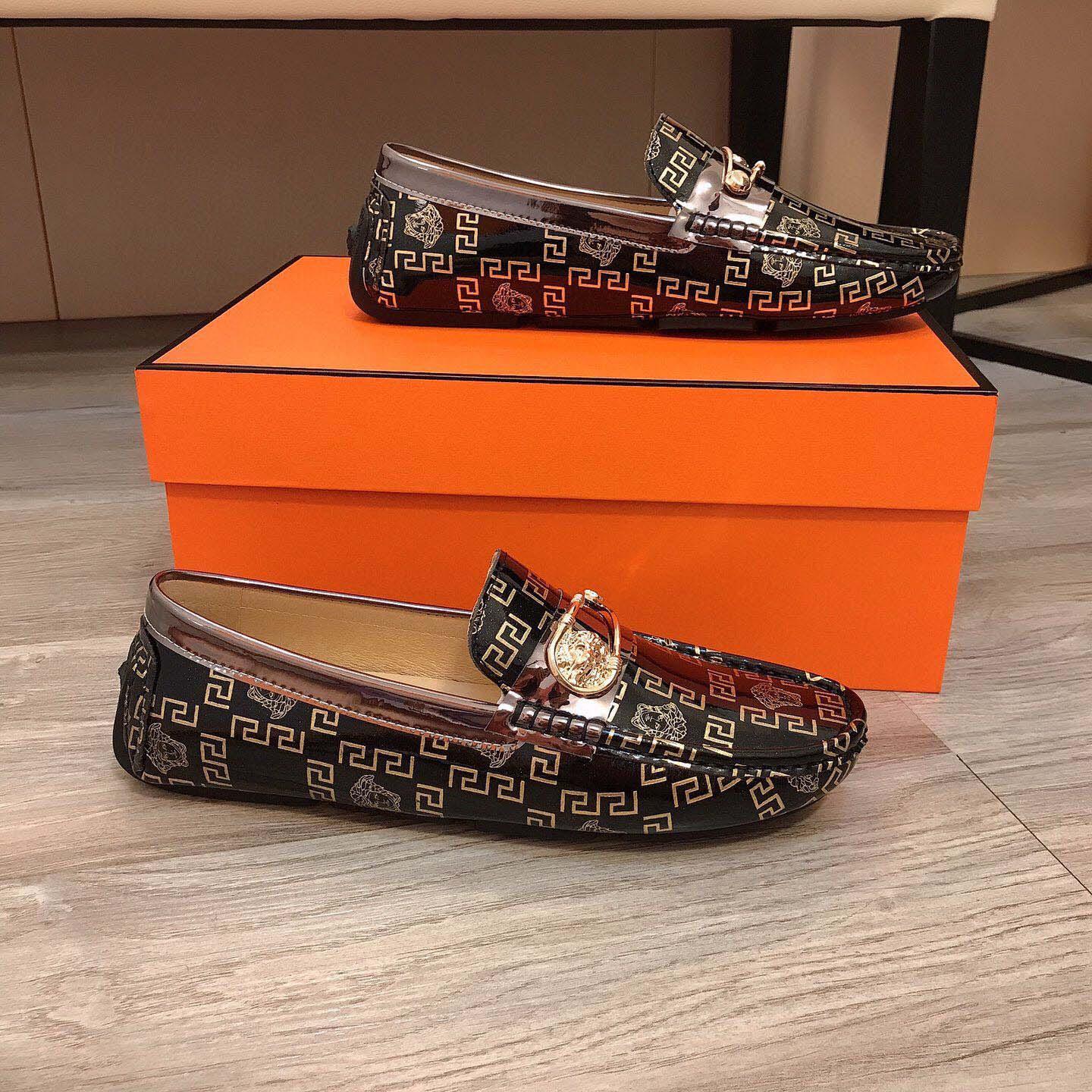 Versace Leather Loafers - DopestKickz