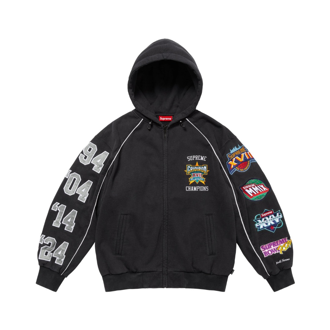 Supreme Playoffs Zip -up Hooded Sweater - DopestKickz