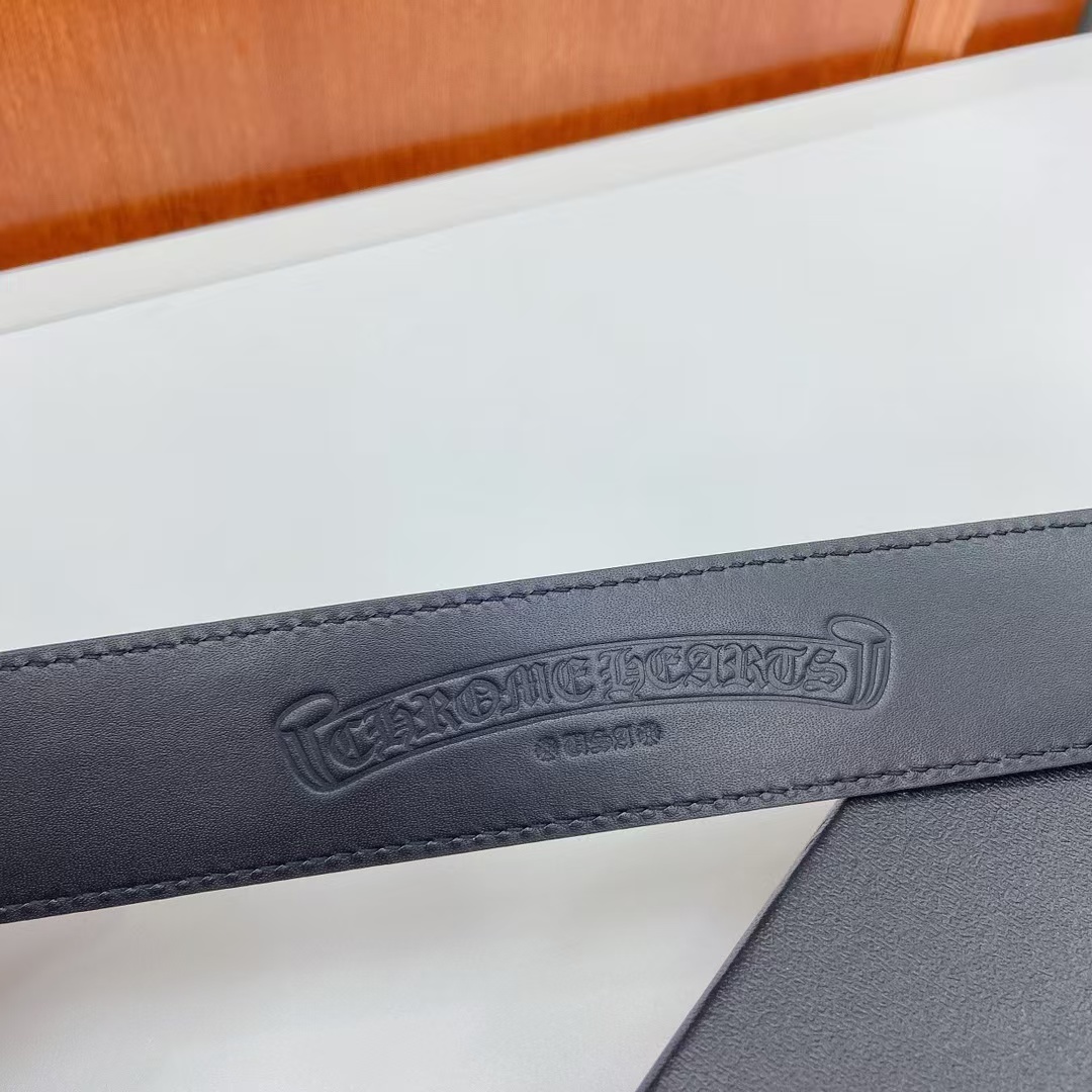 Chrome Hearts Leather Belt   - DopestKickz