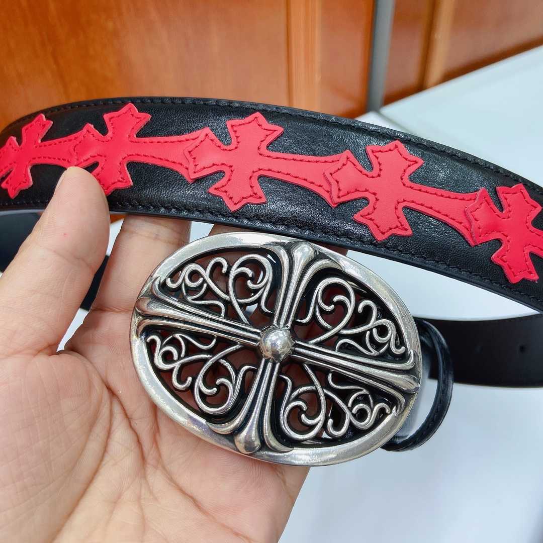 Chrome Hearts Leather Belt   - DopestKickz