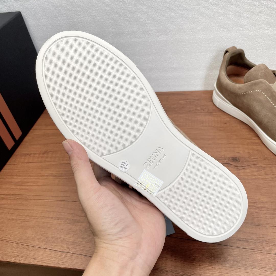 Zegna Suede Triple Stitch™ Sneakers - DopestKickz