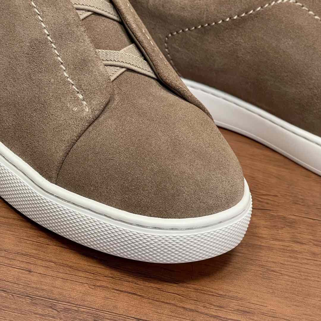 Zegna Suede Triple Stitch™ Sneakers - DopestKickz
