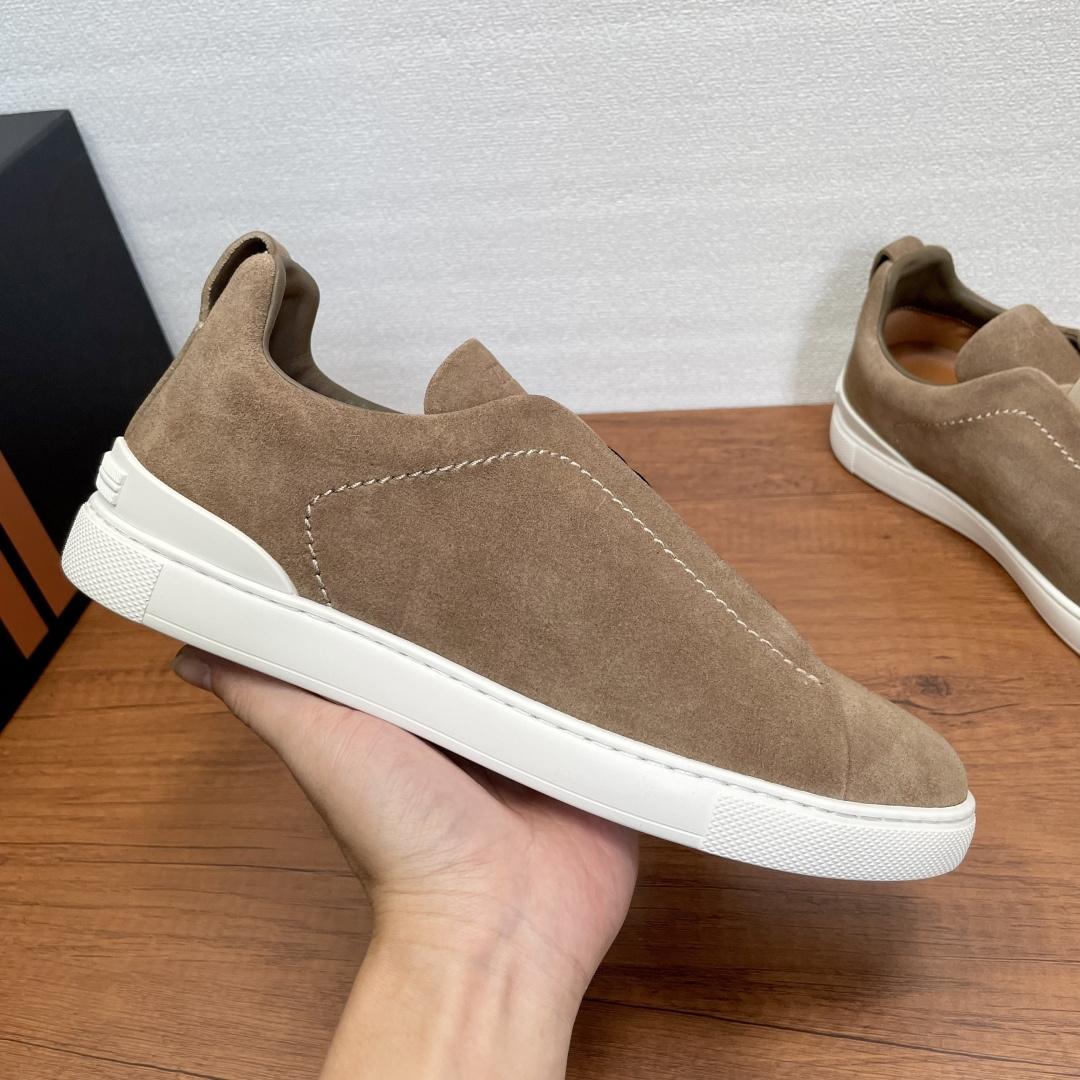 Zegna Suede Triple Stitch™ Sneakers - DopestKickz
