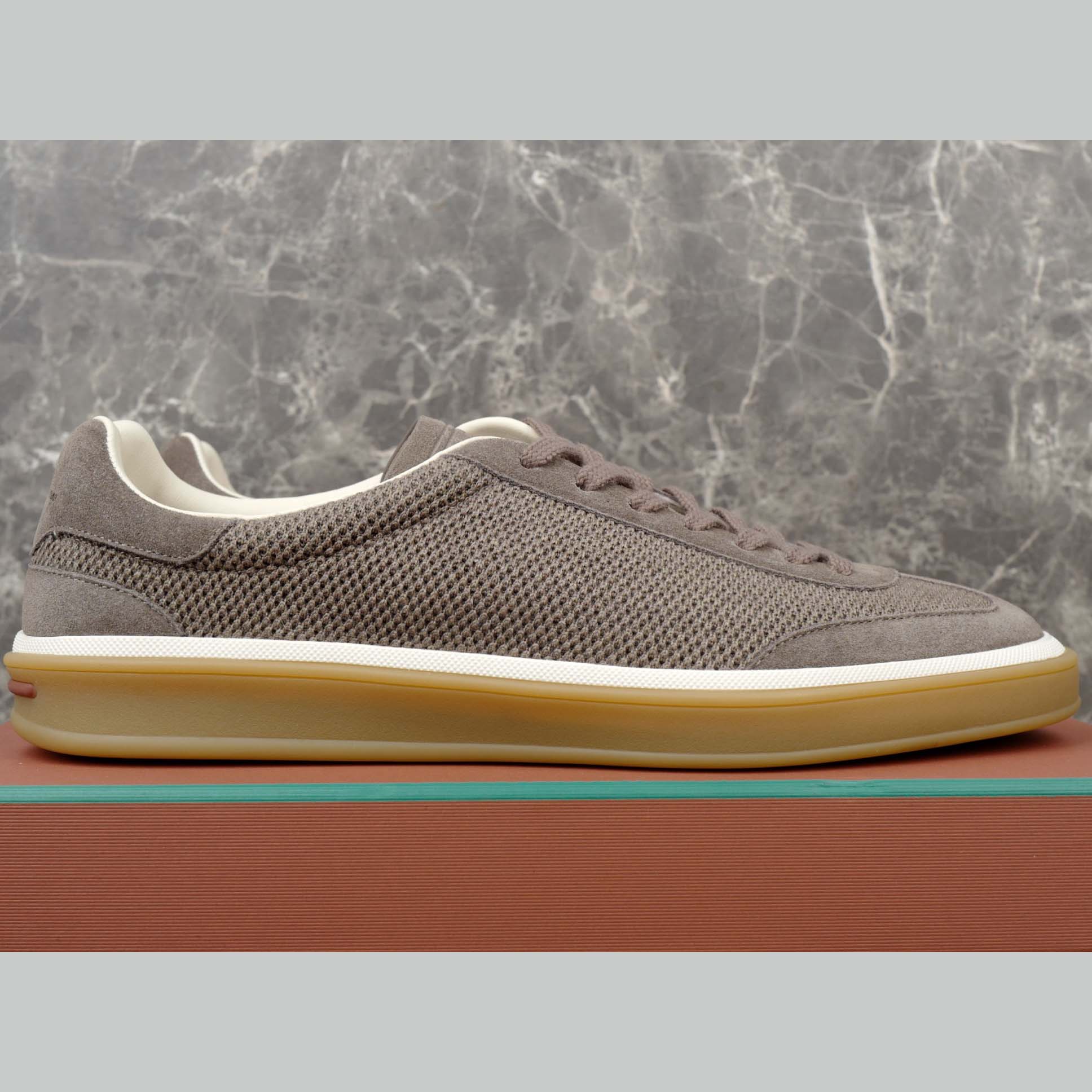 Loro Piana Tennis Walk Sneaker Pecora Nera® Wheat Stitch - DopestKickz