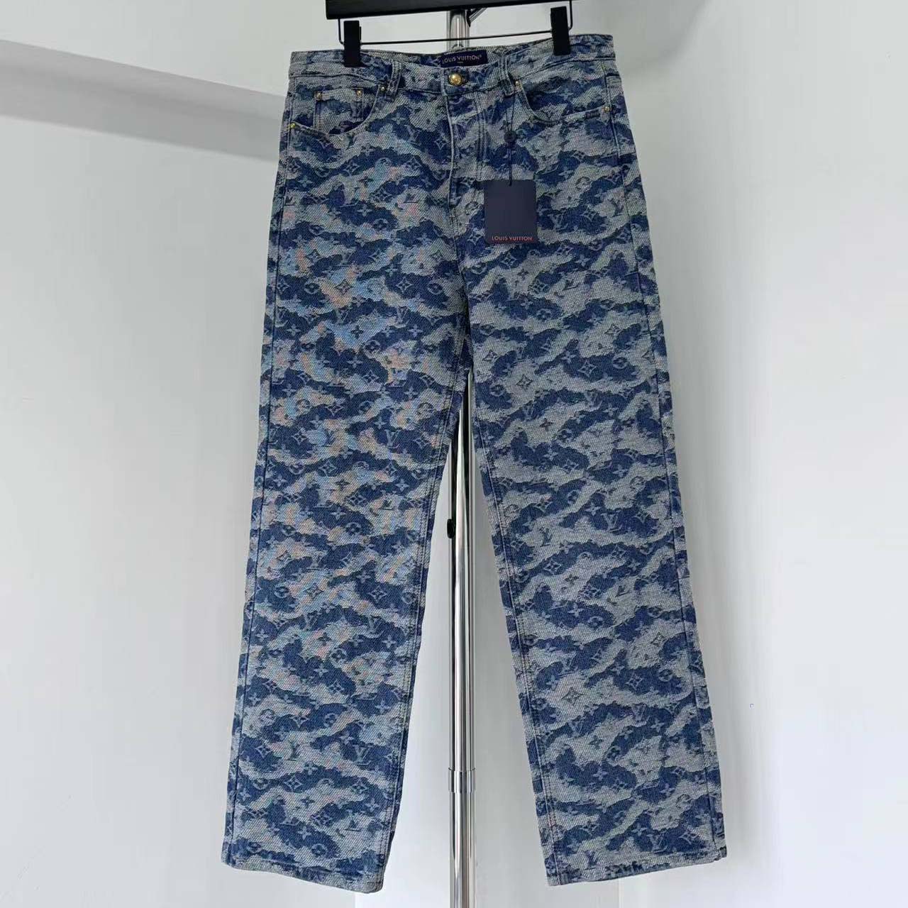 Louis Vuitton Monogram Denim Skate Pants - DopestKickz