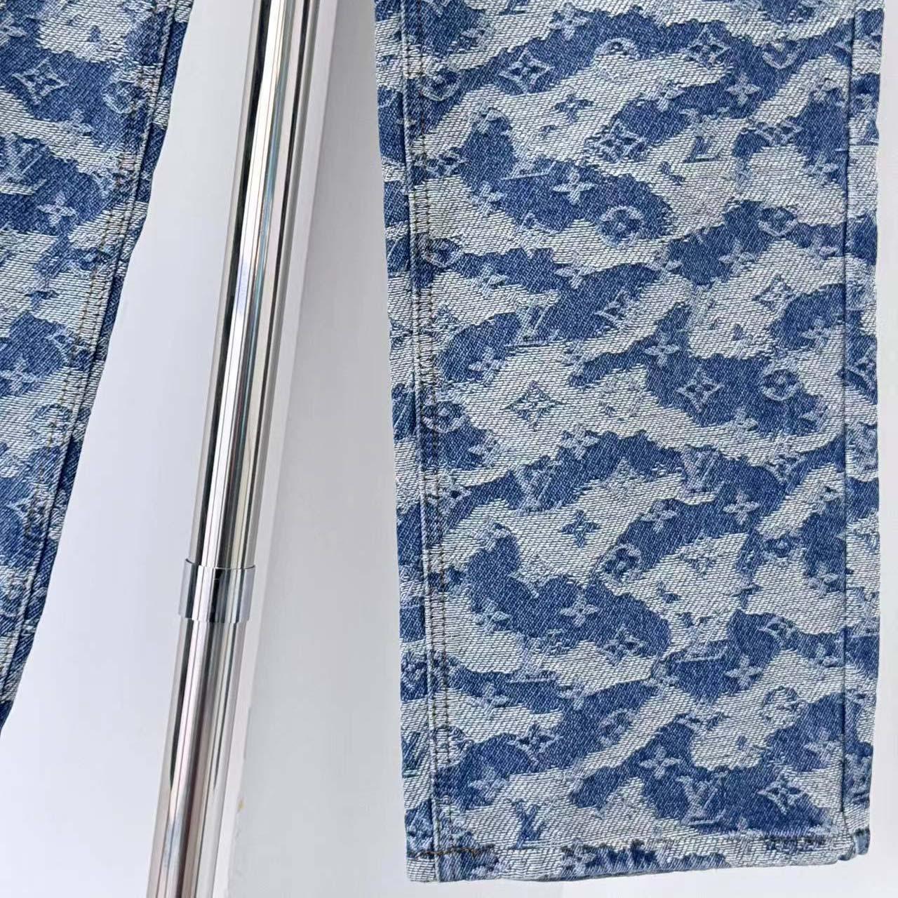 Louis Vuitton Monogram Denim Skate Pants - DopestKickz