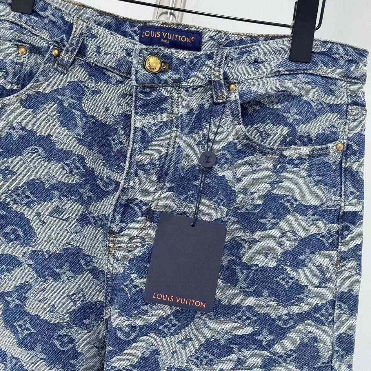 Louis Vuitton Monogram Denim Skate Pants - DopestKickz