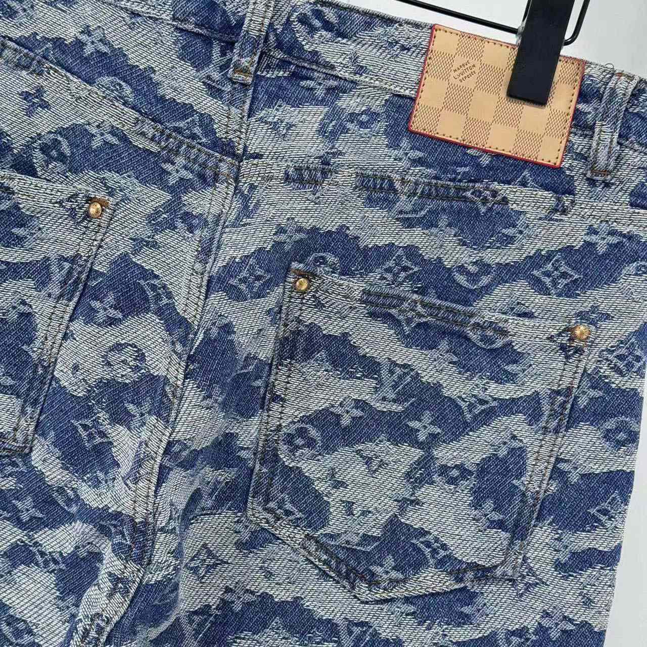 Louis Vuitton Monogram Denim Skate Pants - DopestKickz