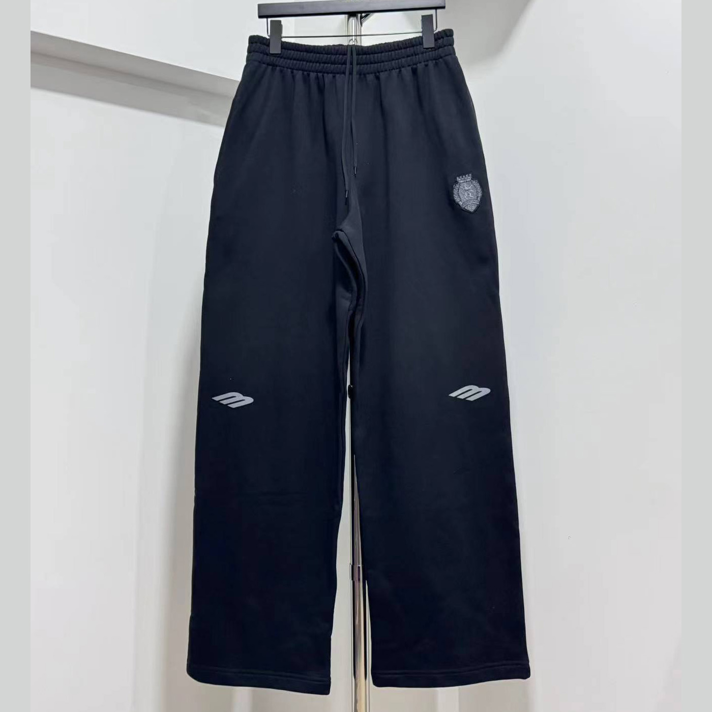 Balenciaga 3B Football Baggy Sweatpants In Black - DopestKickz