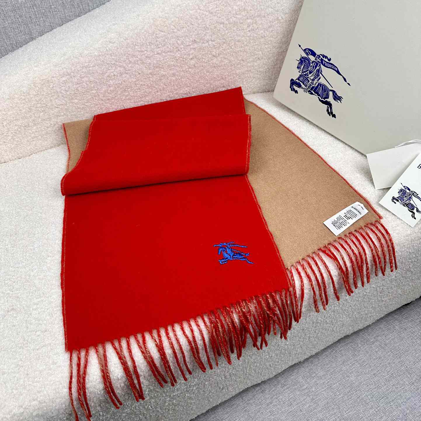 Burberry Reversible Cashmere Scarf - DopestKickz