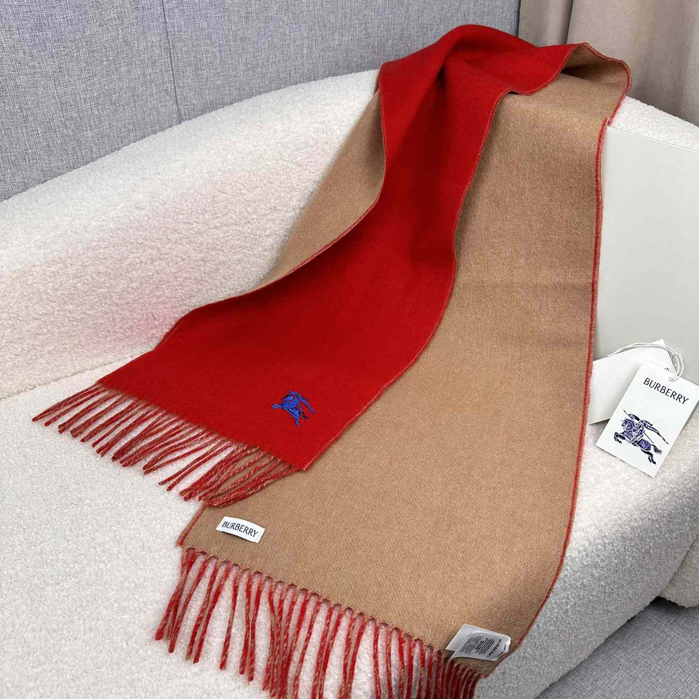 Burberry Reversible Cashmere Scarf - DopestKickz