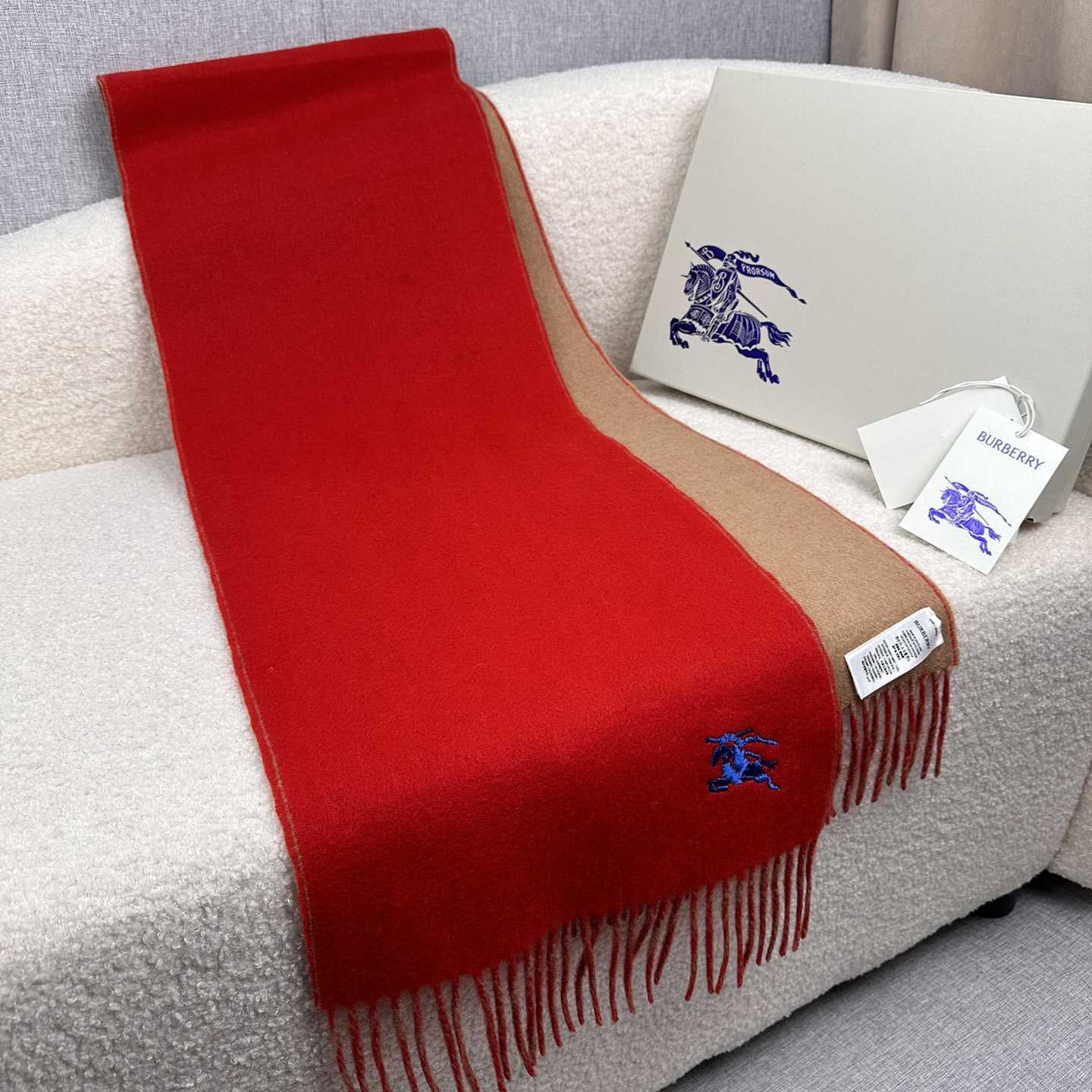 Burberry Reversible Cashmere Scarf - DopestKickz