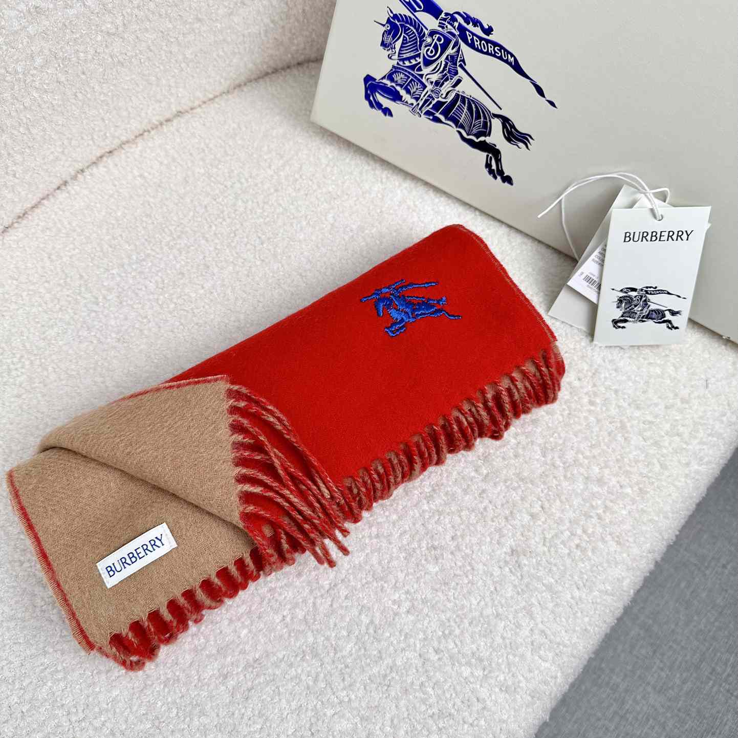 Burberry Reversible Cashmere Scarf - DopestKickz