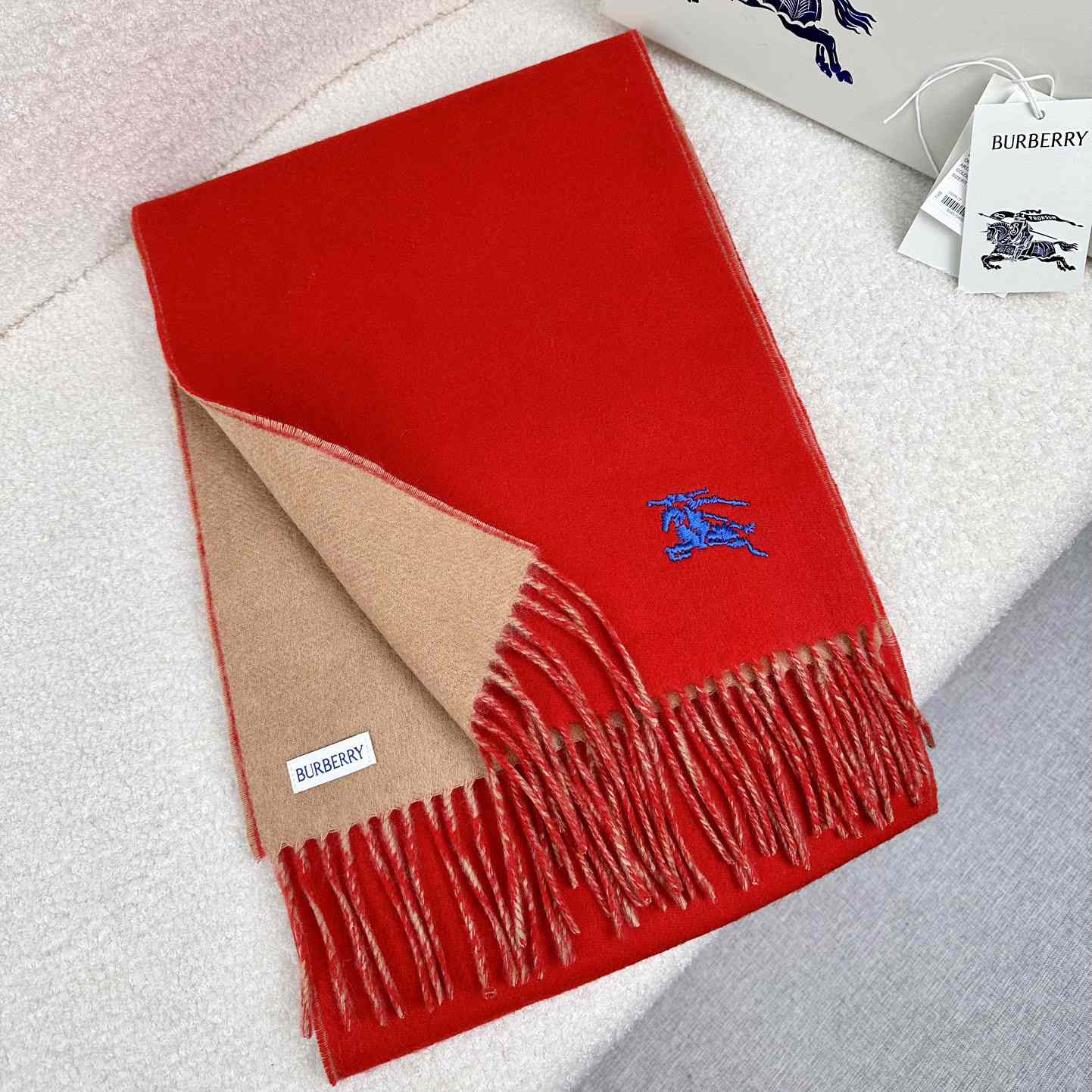 Burberry Reversible Cashmere Scarf - DopestKickz