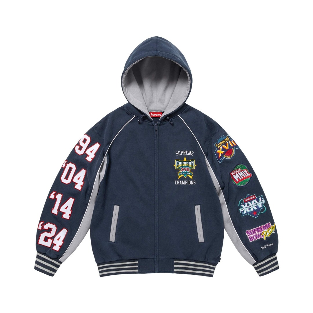 Supreme Playoffs Zip -up Hooded Sweater - DopestKickz