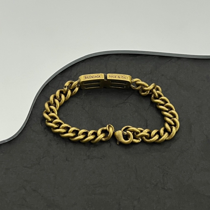 Balenciaga BB Icon Gourmette Bracelet  - DopestKickz